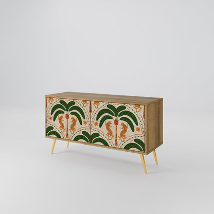 DANCING PREDATORS Mueble de TV Compacto de 2 puertas
