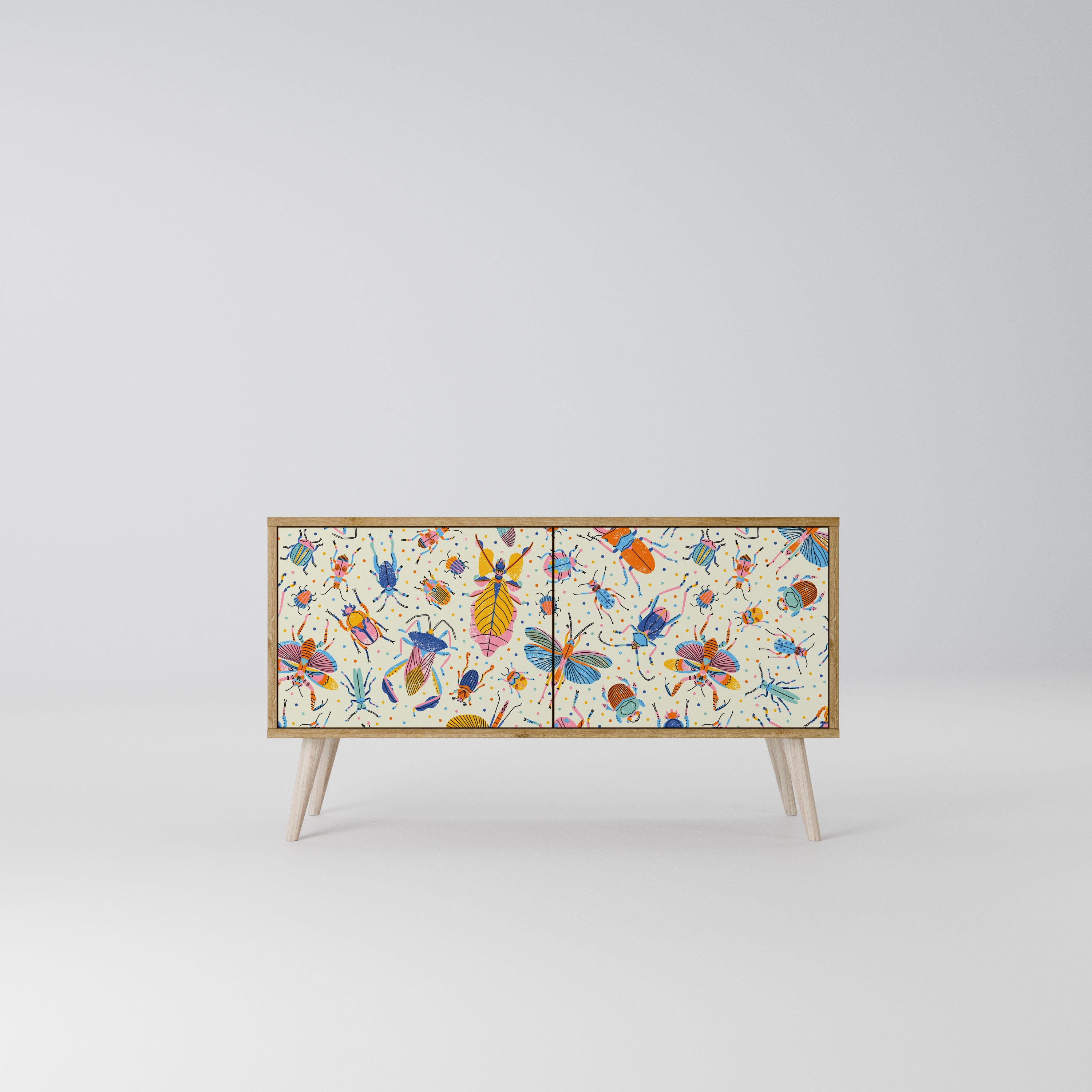 COLORFUL INSECTS Móvel de TV Compacto de 2 Portas