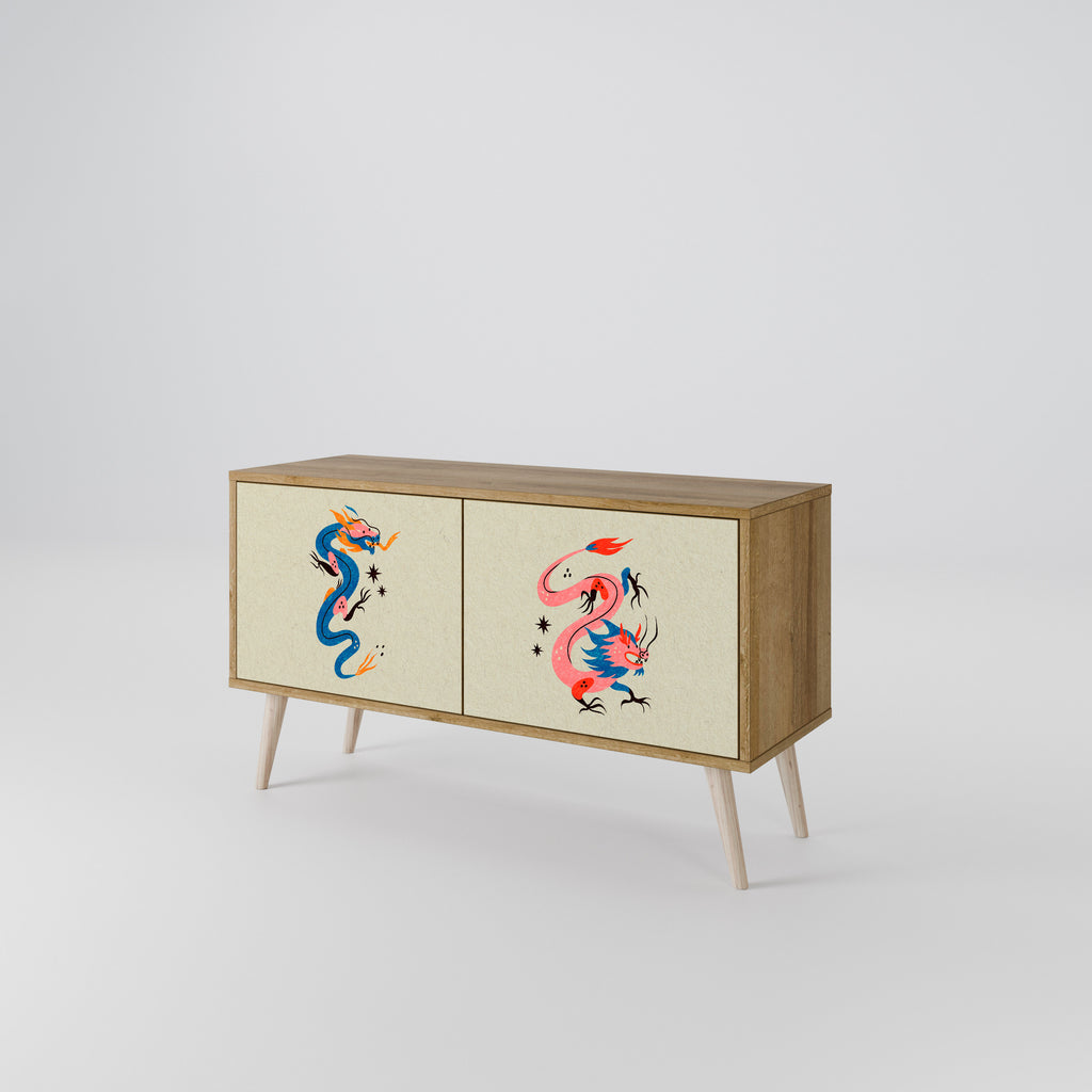 MYTHOLOGICAL CREATURES Kompaktes 2-türiges TV-Lowboard