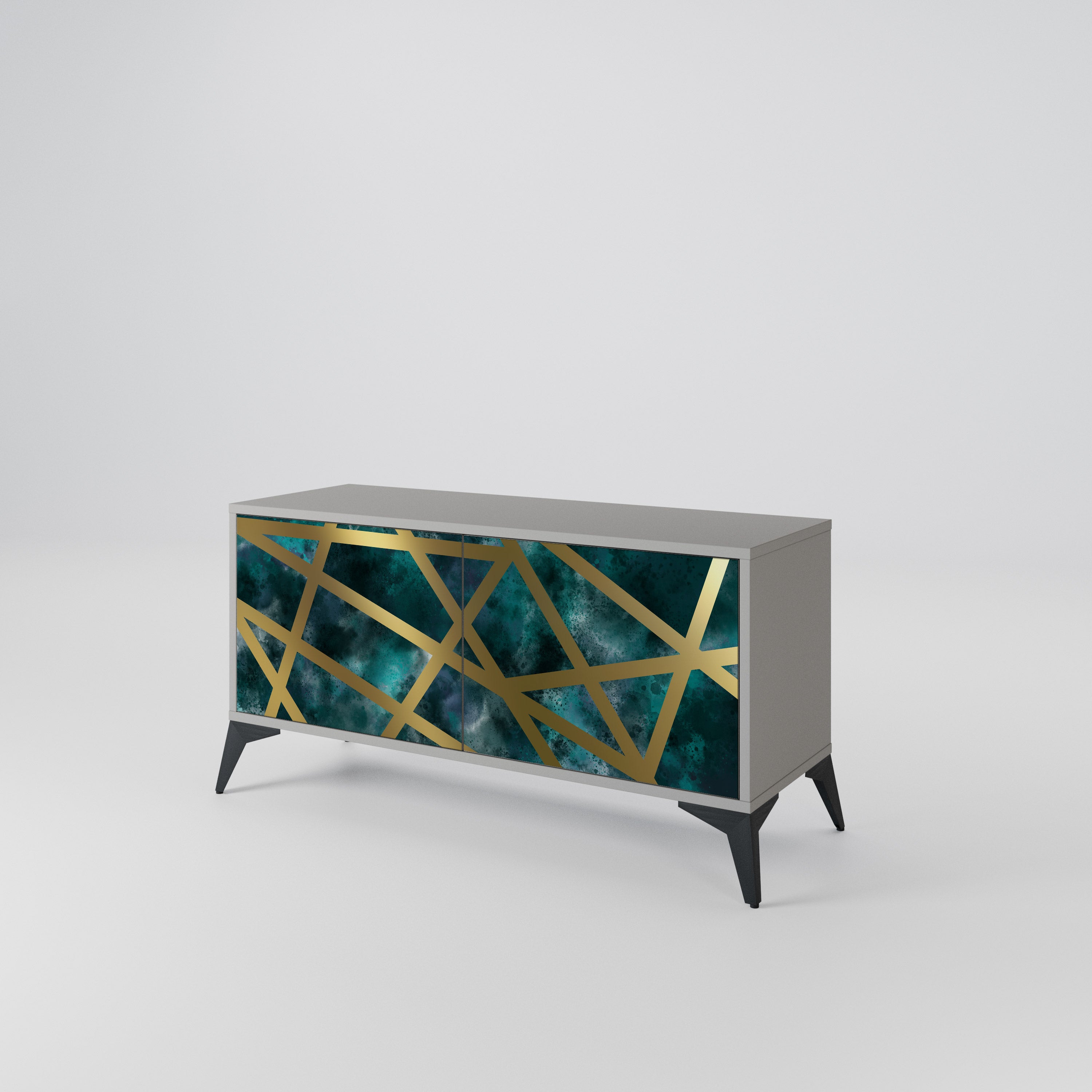 THE LABYRINTH OF GOLD Compact 2-Door TV Cabinet