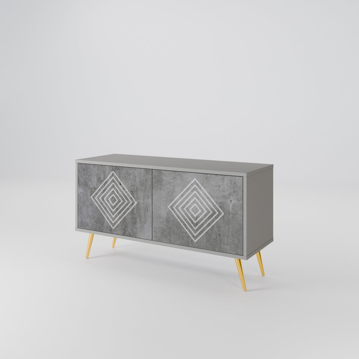 POLYGONAL ARTISTRY Mobile TV Compatto a 2 Ante