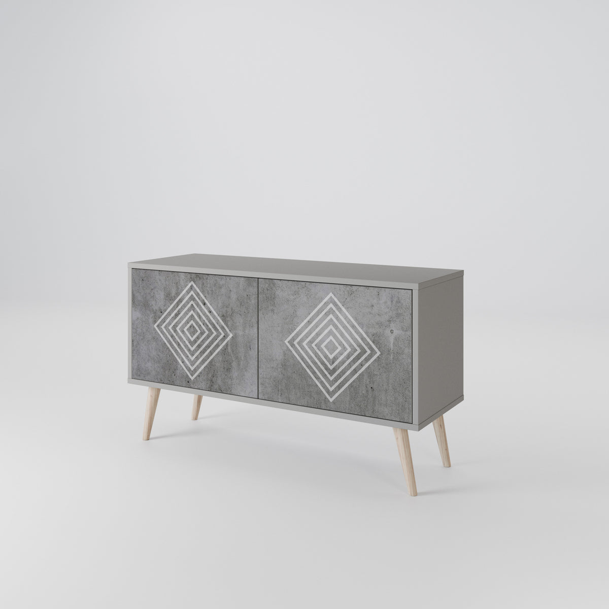 POLYGONAL ARTISTRY Mobile TV Compatto a 2 Ante
