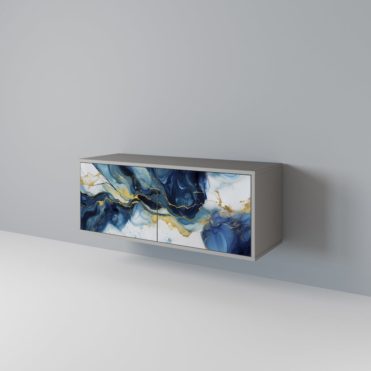INKY MARBLE Mobile TV Compatto a 2 Ante