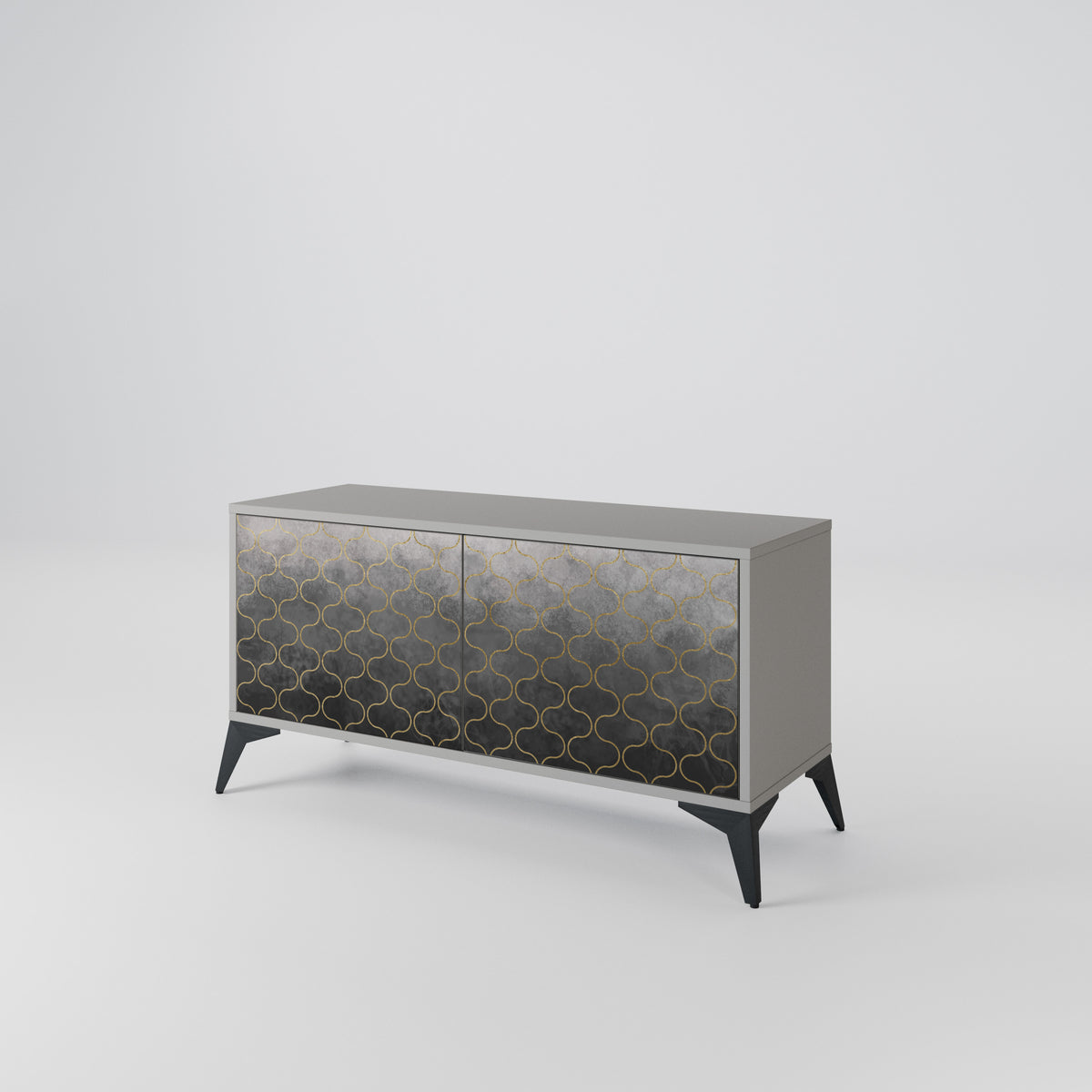 TESSELATED GRAYISH Mobile TV Compatto a 2 Ante