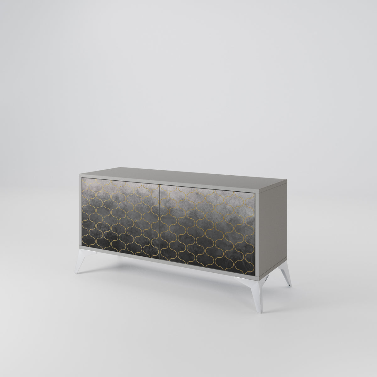 TESSELATED GRAYISH Mobile TV Compatto a 2 Ante