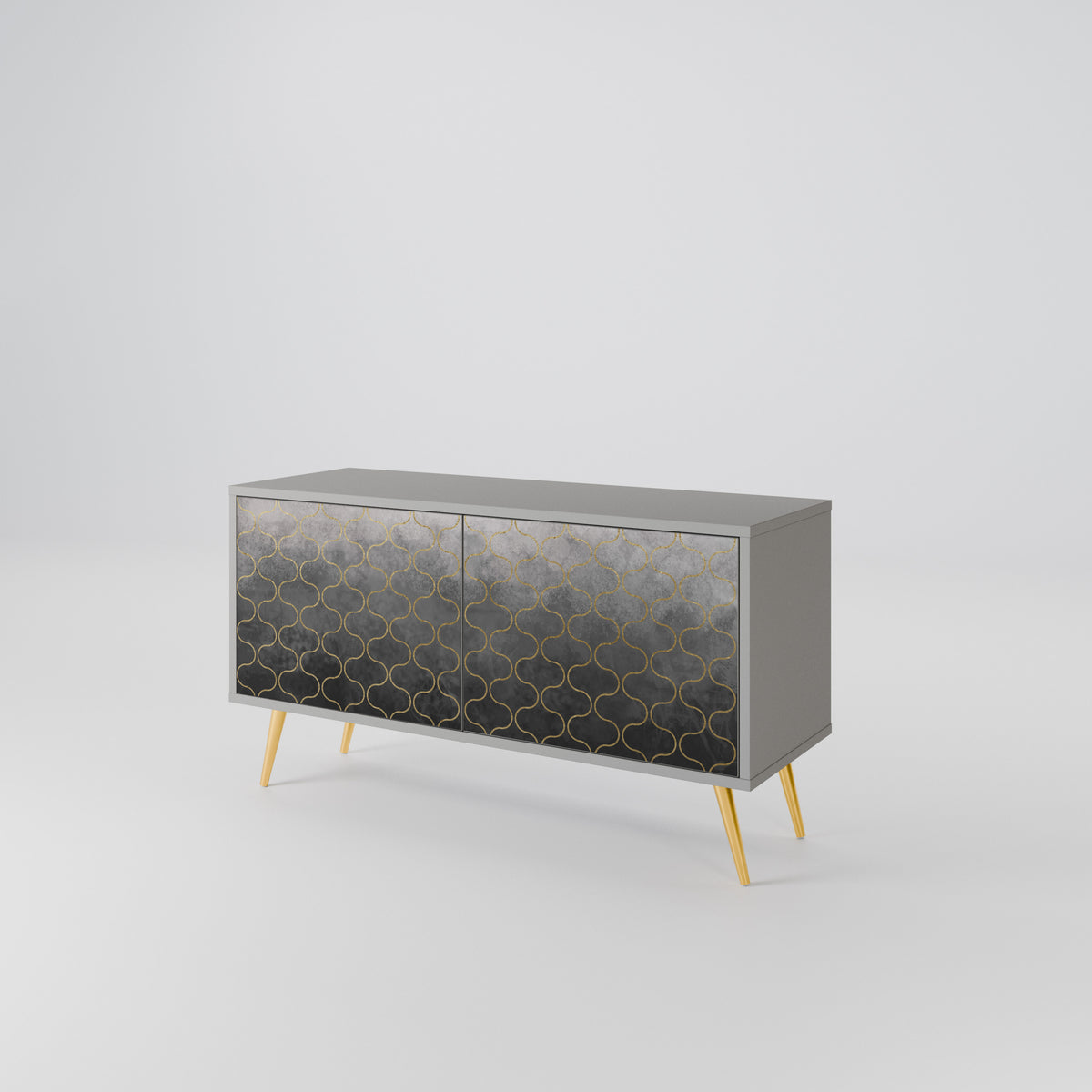 TESSELATED GRAYISH Mobile TV Compatto a 2 Ante