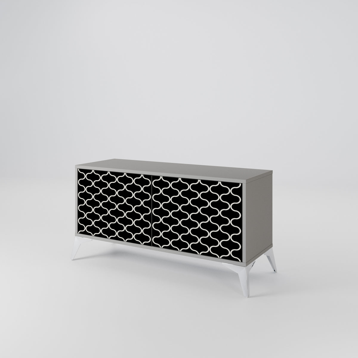 TESSELATED BLACKNESS Mobile TV Compatto a 2 Ante