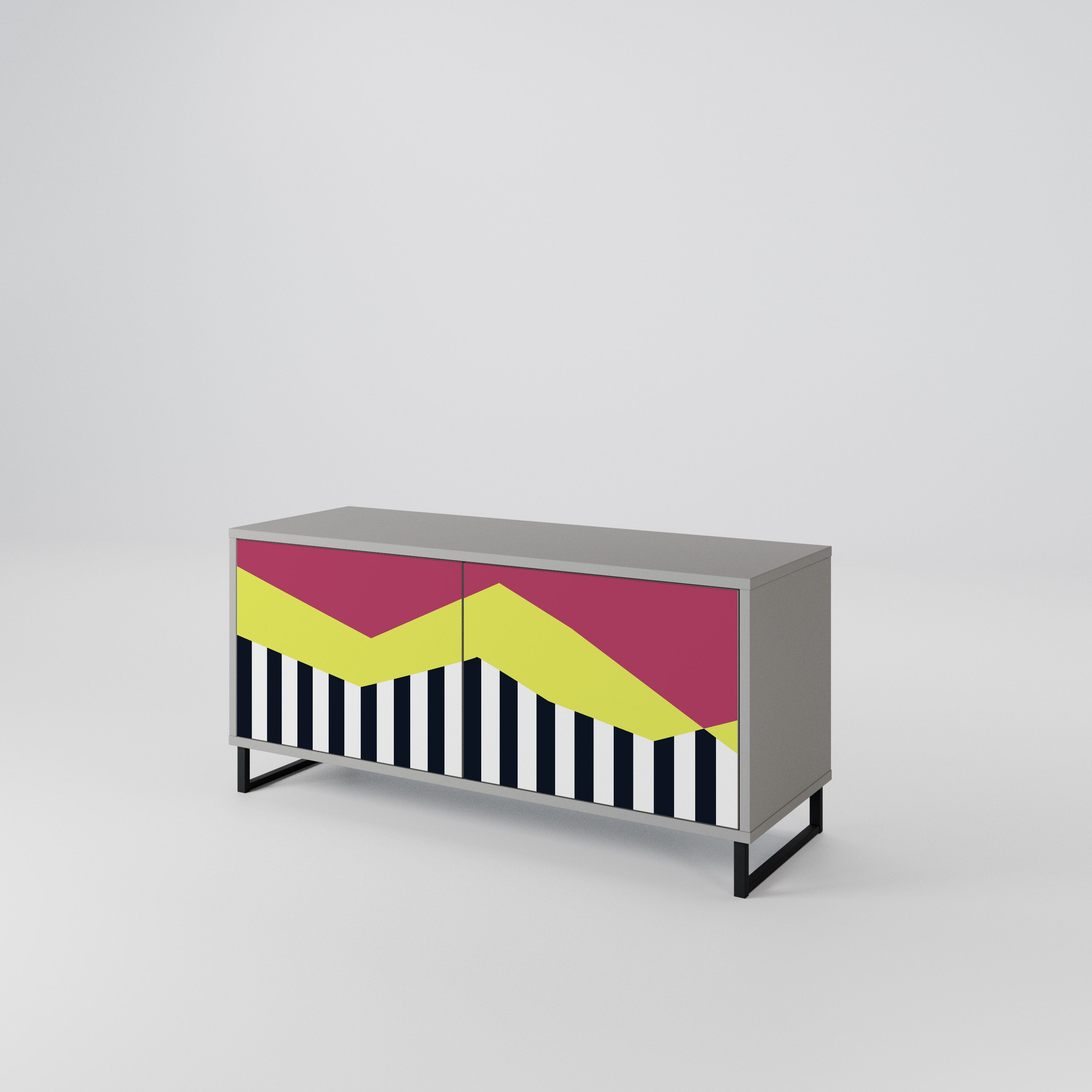 PIANO FANTASY Compact 2-Door TV Cabinet