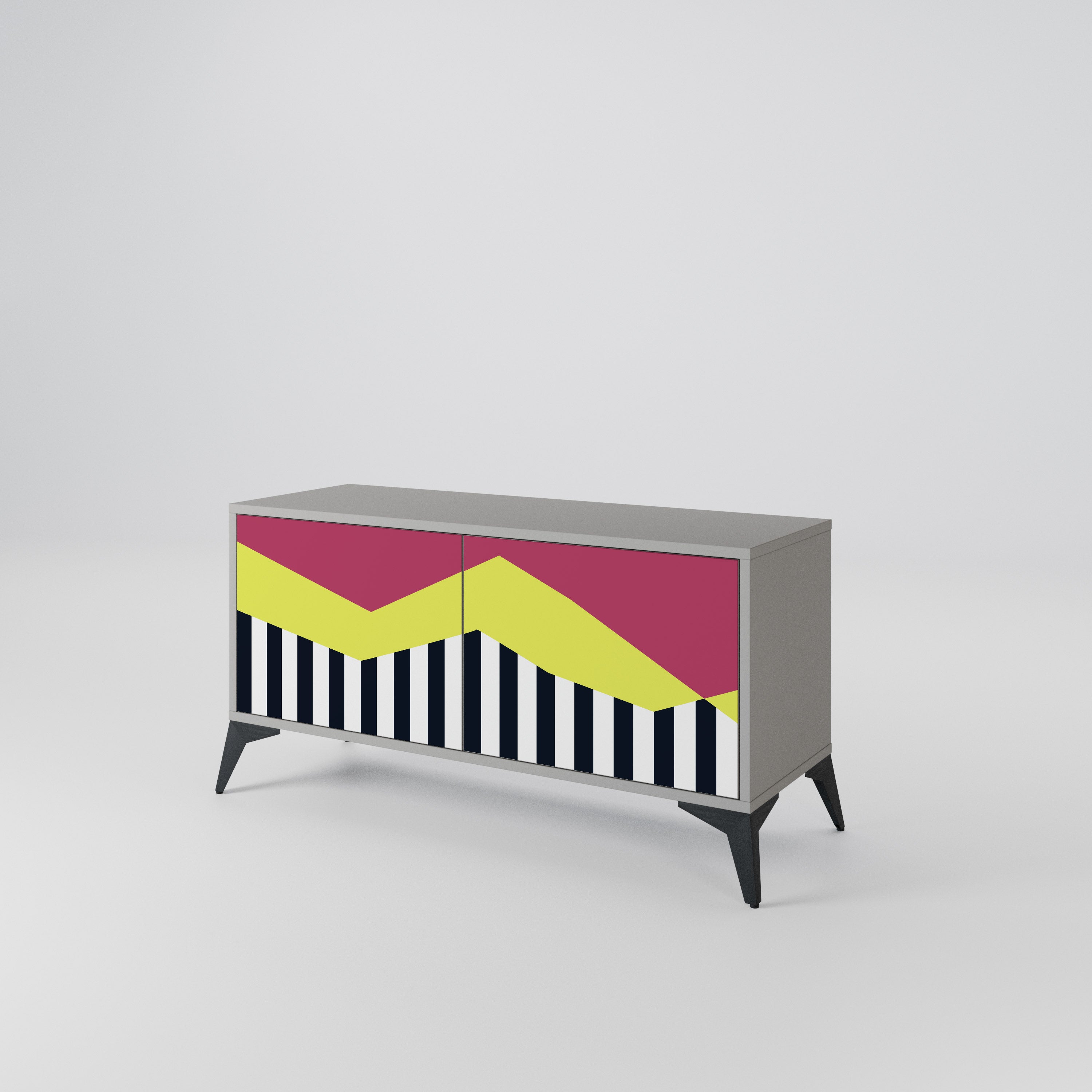 PIANO FANTASY Compact 2-Door TV Cabinet