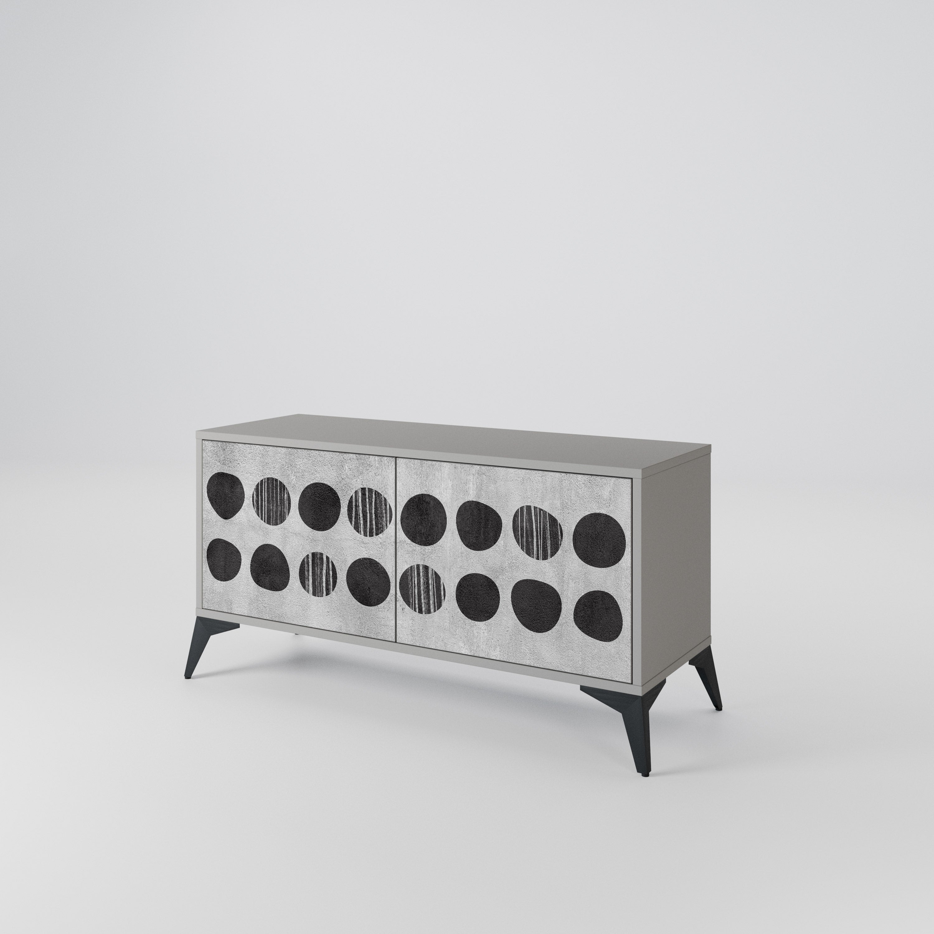 GHOSTLY GRADIENTS Compact 2-Door TV Cabinet