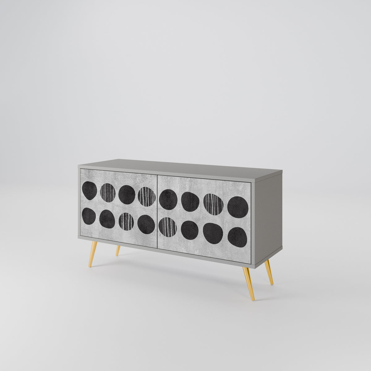 GHOSTLY GRADIENTS Compact 2-Door TV Cabinet