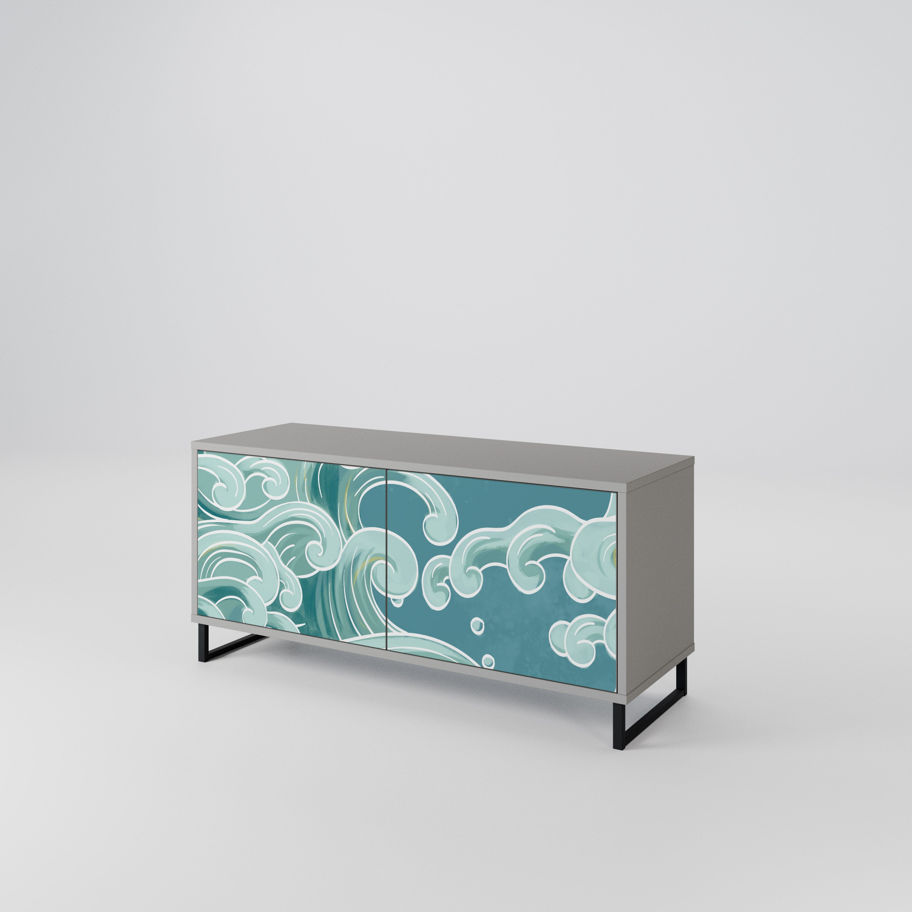 ASIAN SWAY Compact 2-Door TV Cabinet