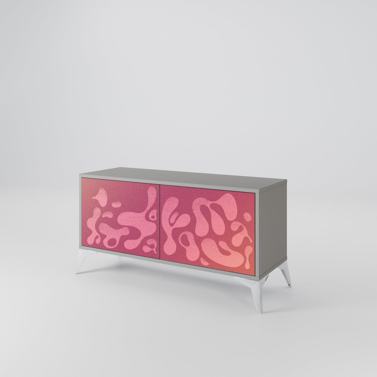 IRREGULAR PINK Mobile TV Compatto a 2 Ante