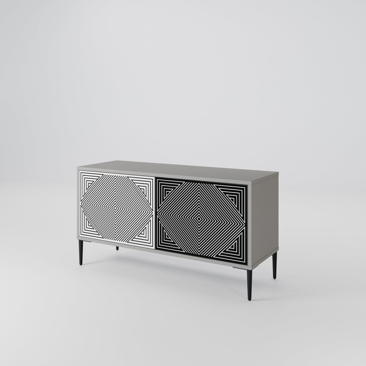 POLYGON ILLUSION Mobile TV Compatto a 2 Ante