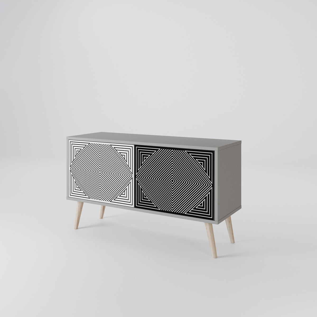 POLYGON ILLUSION Mobile TV Compatto a 2 Ante