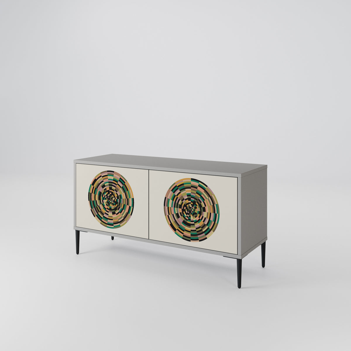 GREEN CIRCLES Mobile TV Compatto a 2 Ante