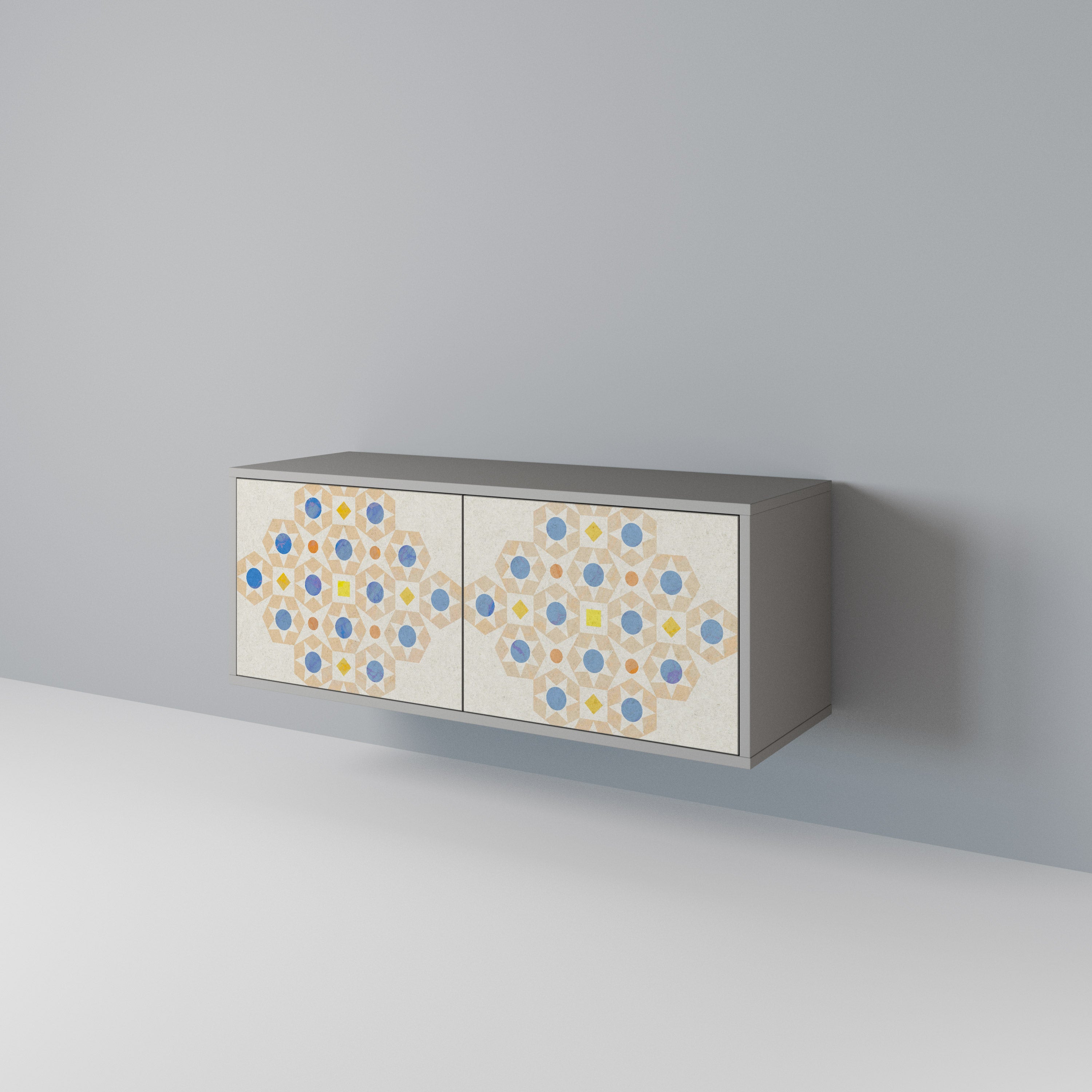 PATTERNED PRISM Compact 2-Door TV Cabinet