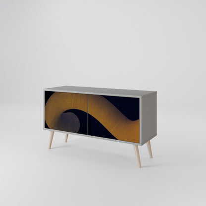 HOLLOW TIME Compact 2-Door TV Cabinet