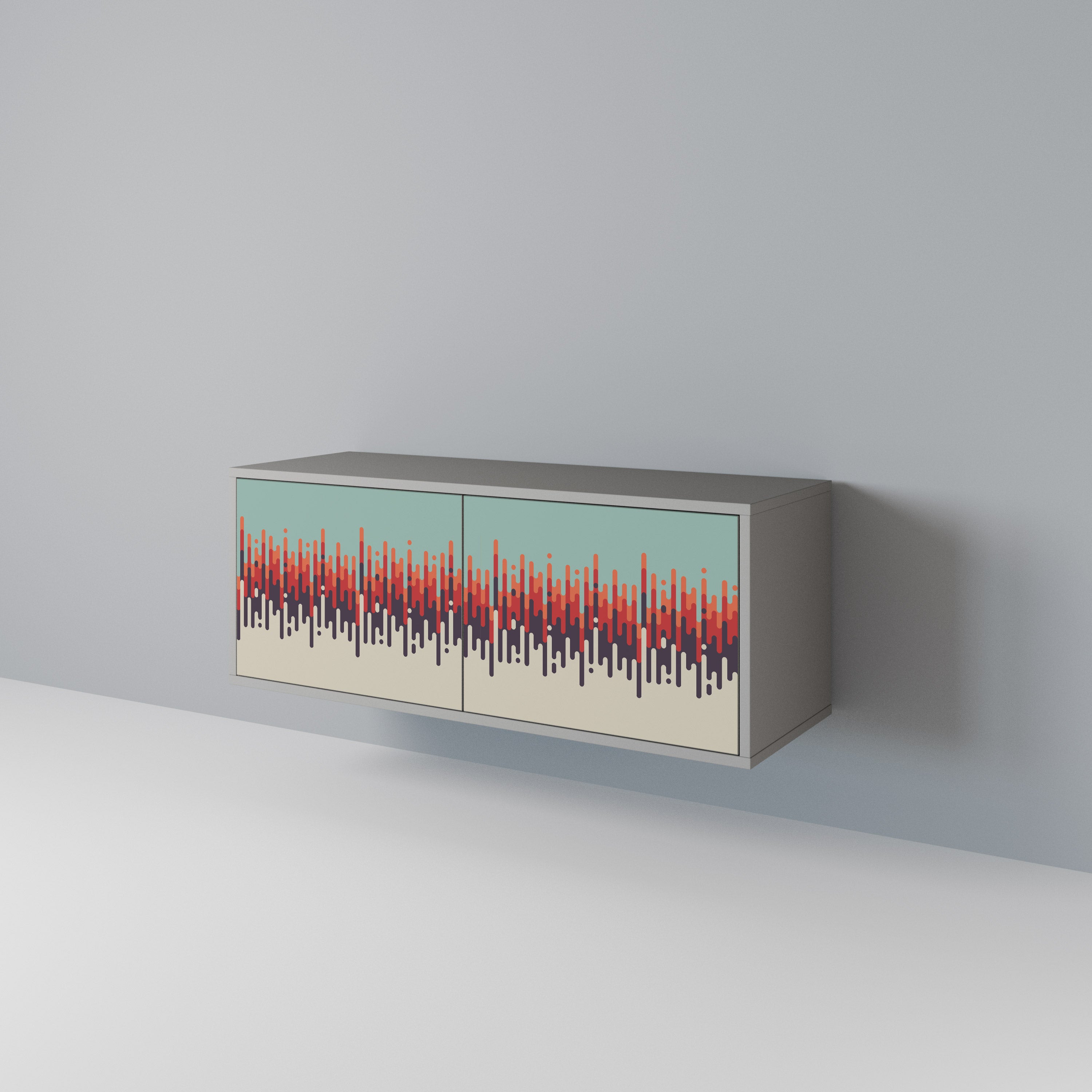 CHROMA CONTOURS Compact 2-Door TV Cabinet