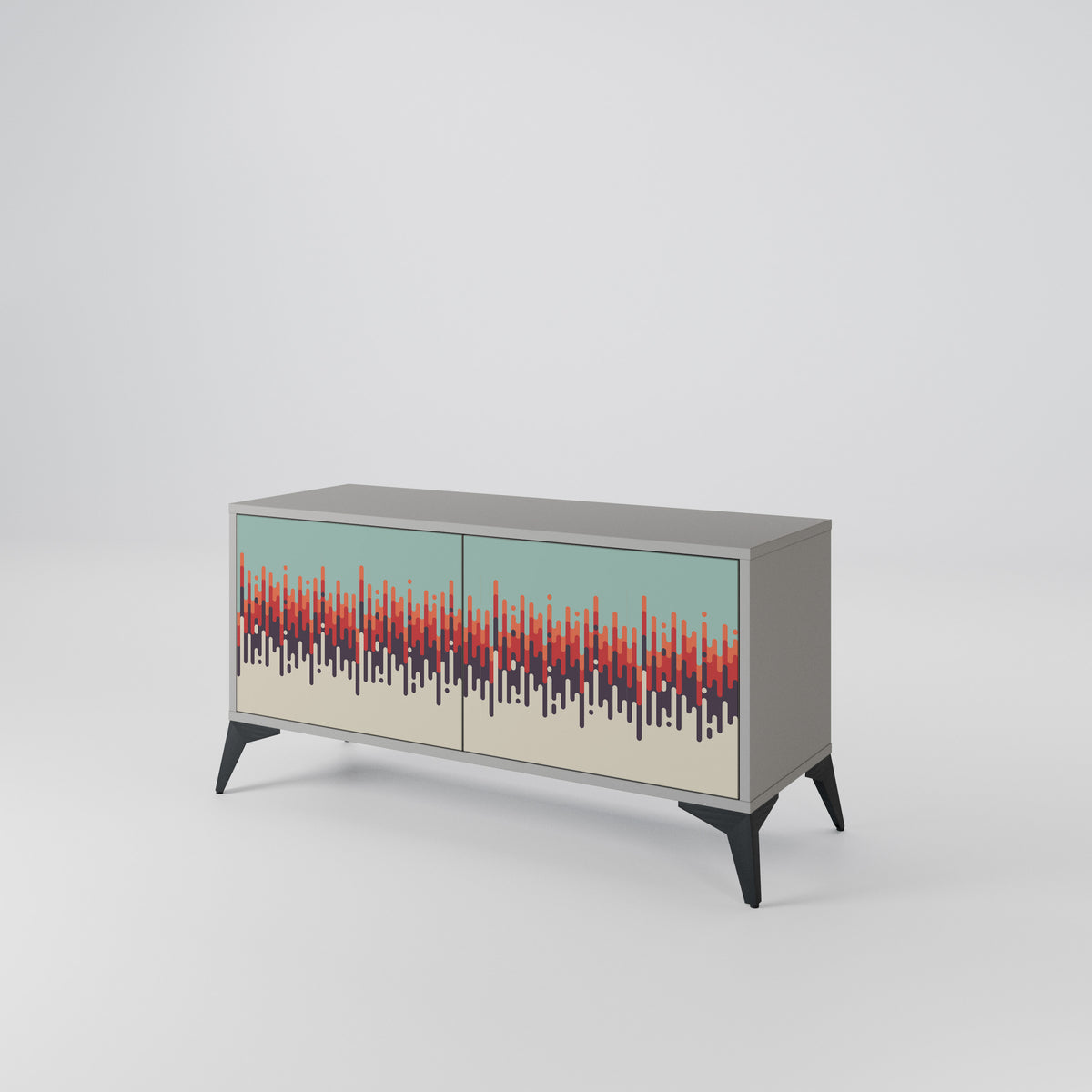 CHROMA CONTOURS Compact 2-Door TV Cabinet