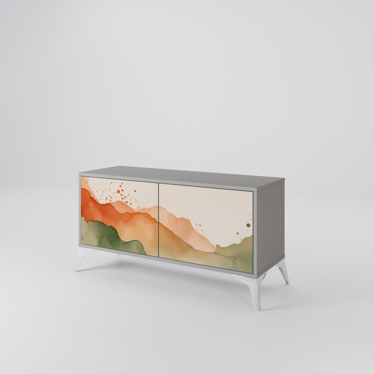 WATERCOLOUR PEAKS Συμπαγές έπιπλο τηλεόρασης 2-θυρών