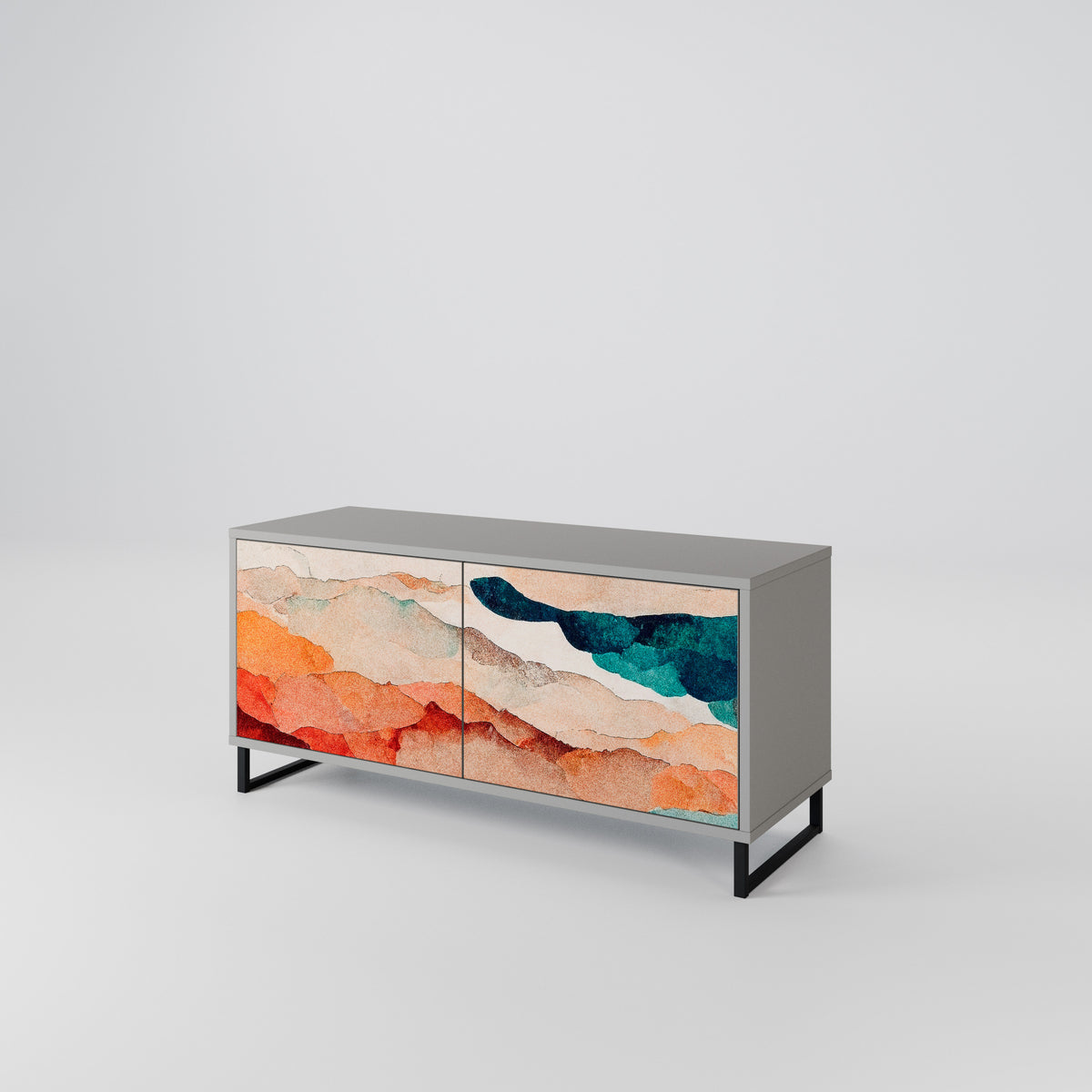 ABSTRACT LANDSCAPE Συμπαγές έπιπλο τηλεόρασης 2-θυρών