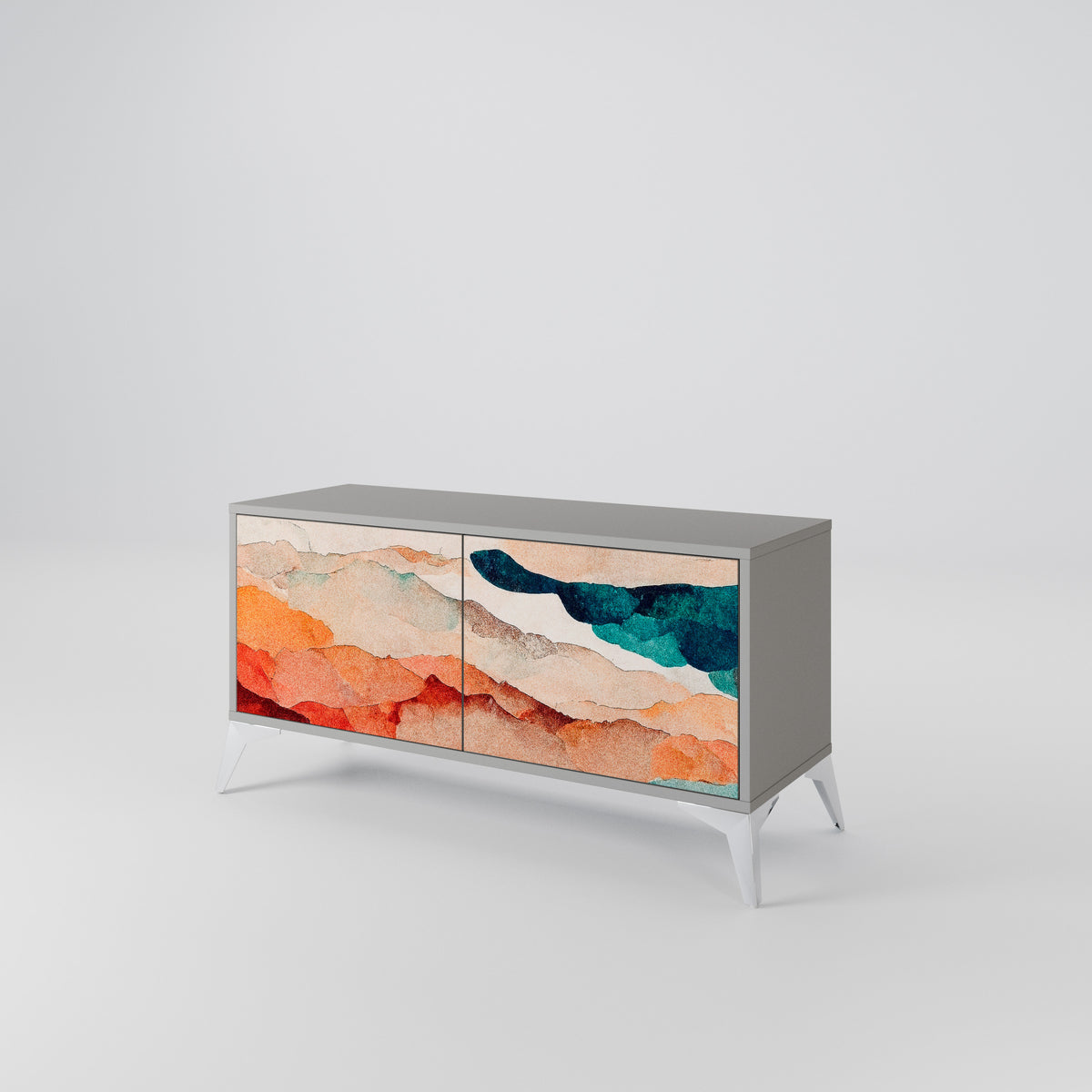 ABSTRACT LANDSCAPE Συμπαγές έπιπλο τηλεόρασης 2-θυρών