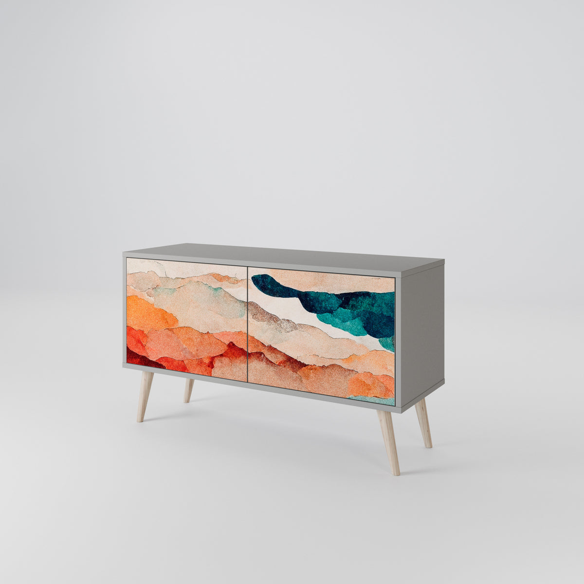 ABSTRACT LANDSCAPE Συμπαγές έπιπλο τηλεόρασης 2-θυρών