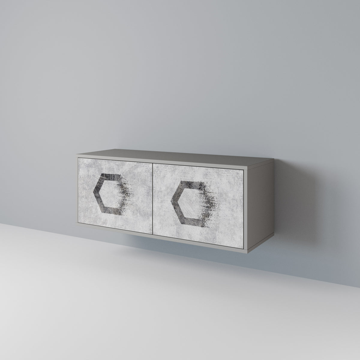 HEXAGONAL FIGURES Συμπαγές έπιπλο τηλεόρασης 2-θυρών