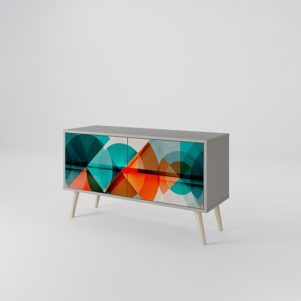 CIRCULAR RHAPSODY Compact 2-Door TV Cabinet