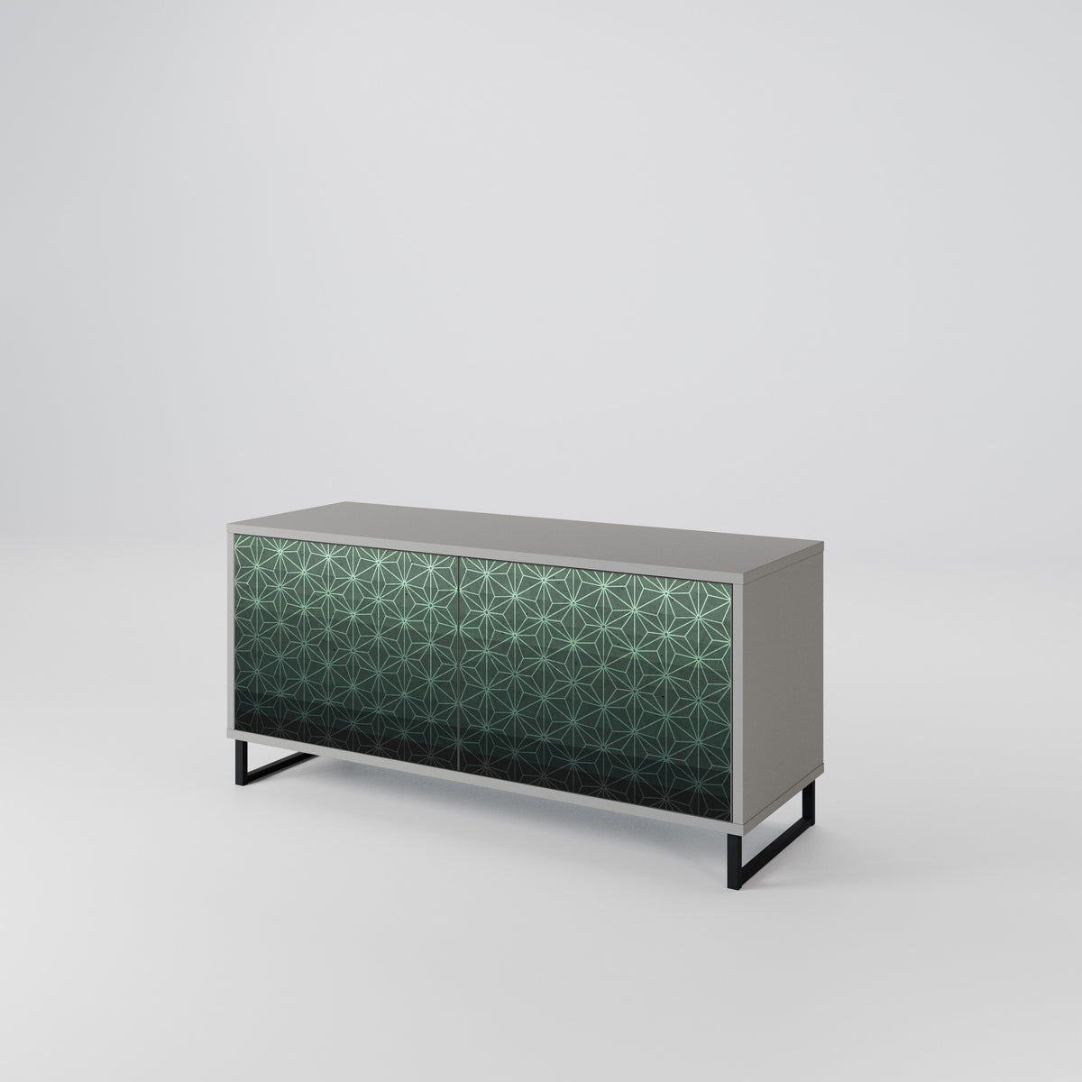 ORNAMENTAL GLIMMER Kompaktes 2-türiges TV-Lowboard