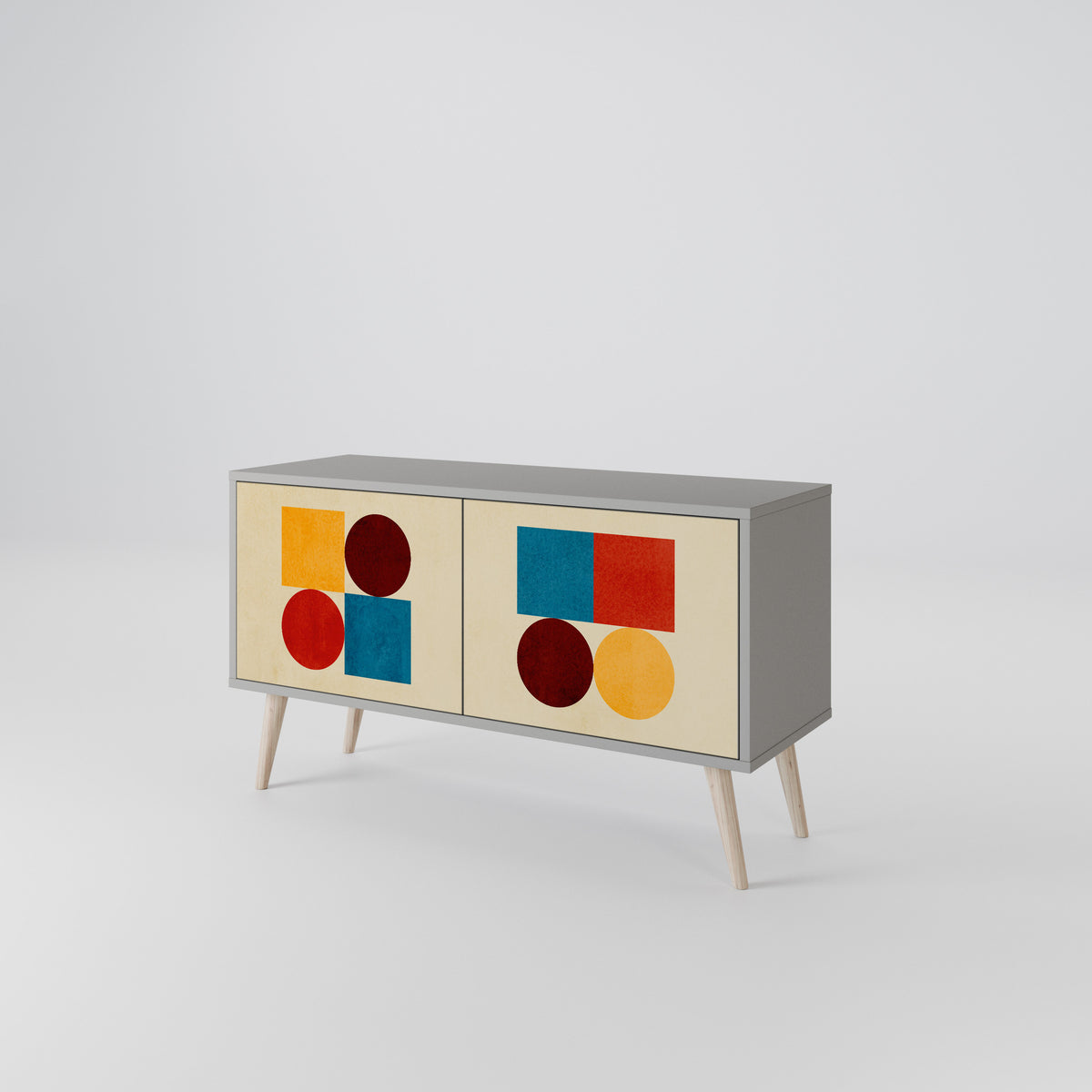 GEOMETRIC PUZZLE Mobile TV Compatto a 2 Ante