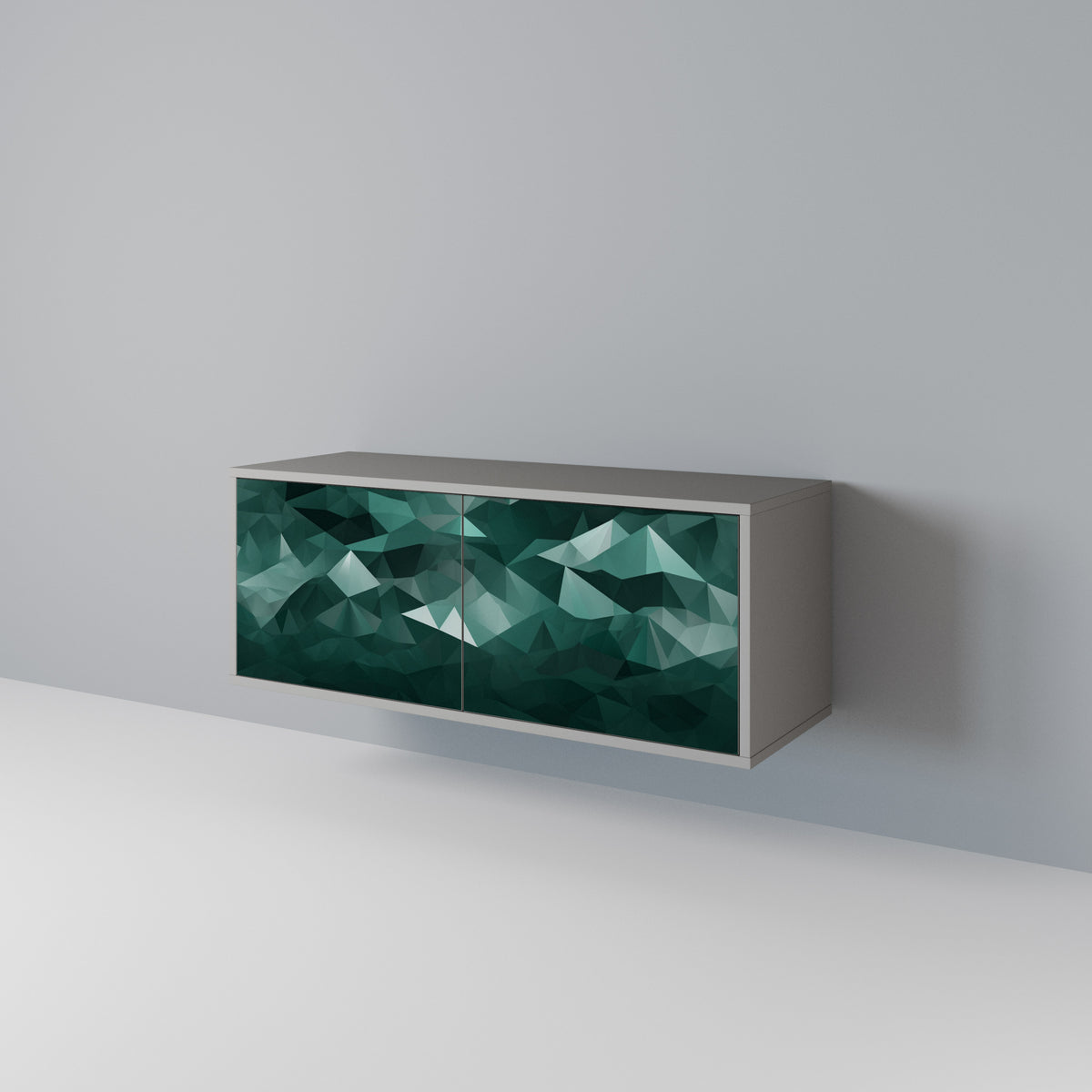 POLYGONAL FLOATING Συμπαγές έπιπλο τηλεόρασης 2-θυρών