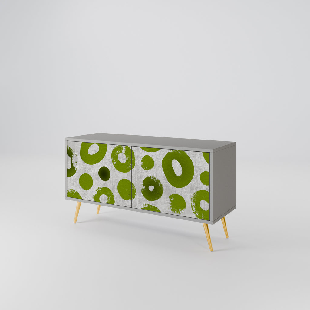 GREEN RHAPSODY Compact 2-Door TV Cabinet