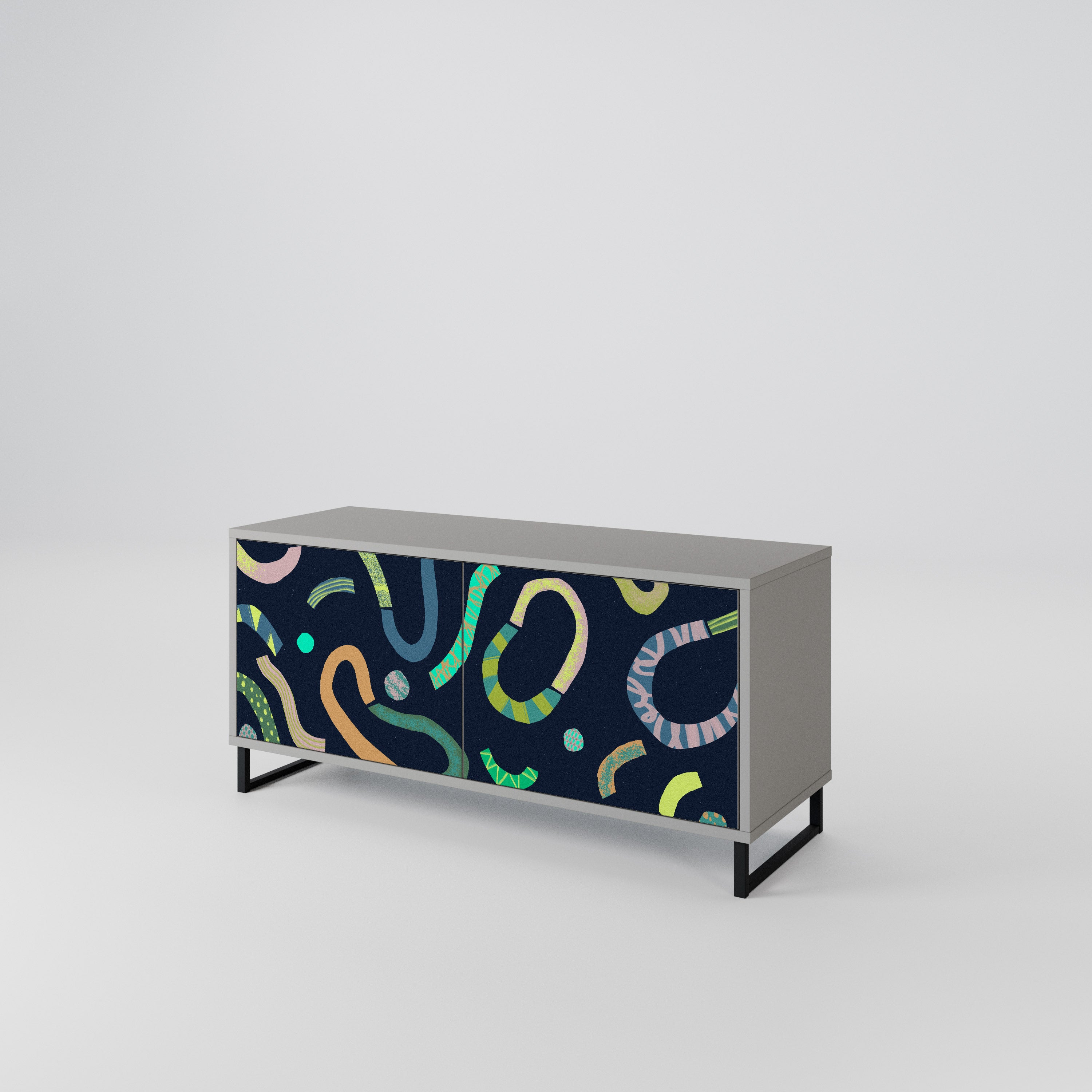 CONTRAST DANCE Mueble de TV Compacto de 2 puertas