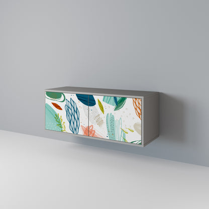BOTANICAL HURRICANE Móvel de TV Compacto de 2 Portas