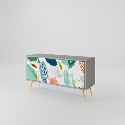 BOTANICAL HURRICANE Móvel de TV Compacto de 2 Portas