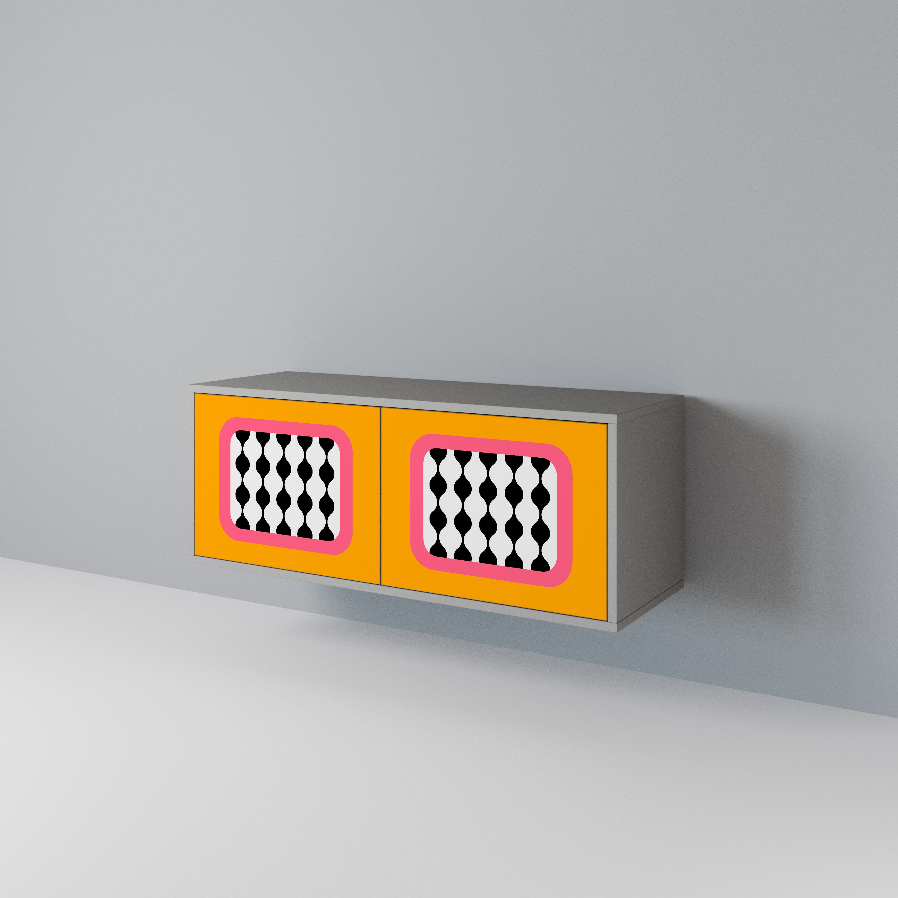 TEARS IN HEAVEN Mueble de TV Compacto de 2 puertas