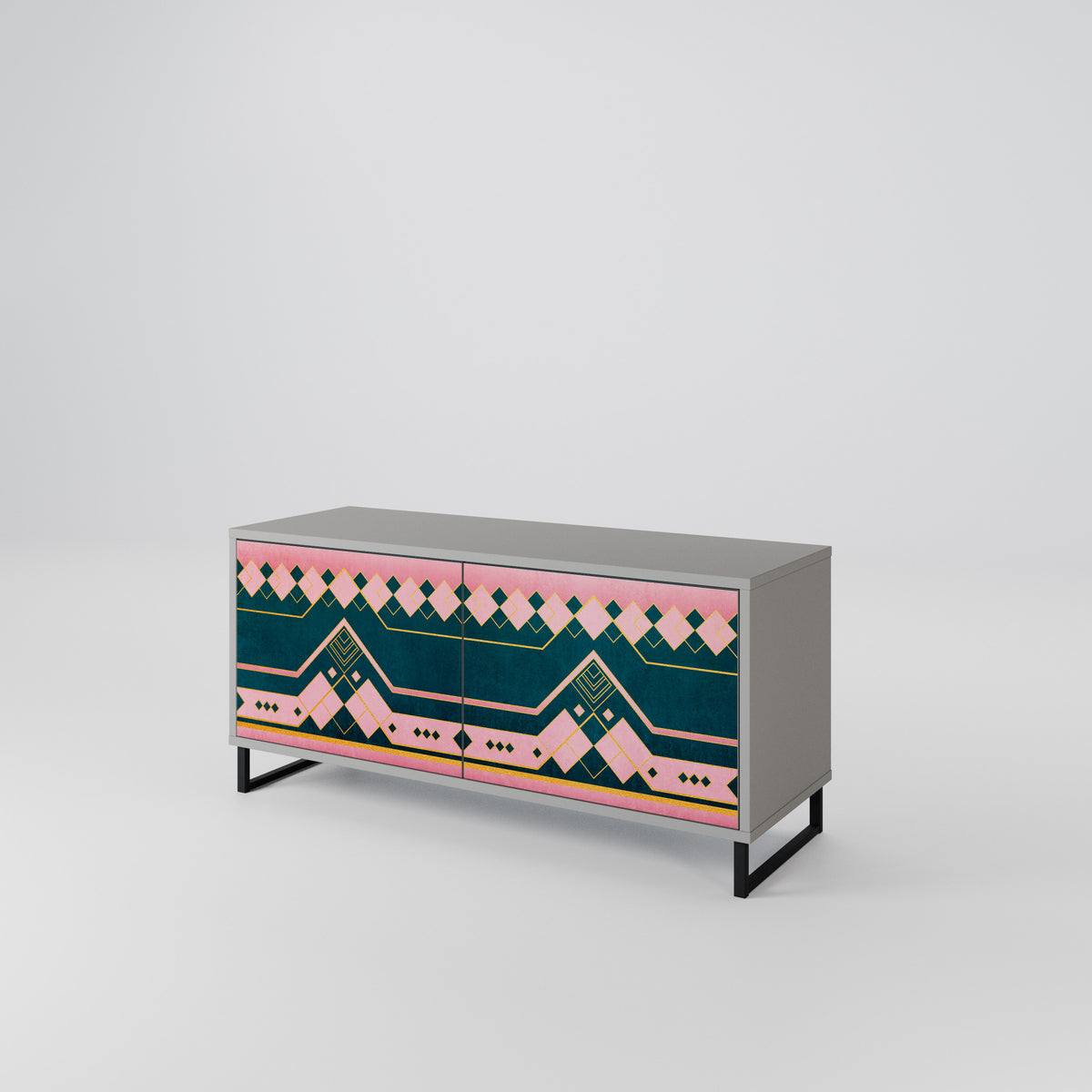 ROYAL COMPOSITION Compact 2-Door TV Cabinet