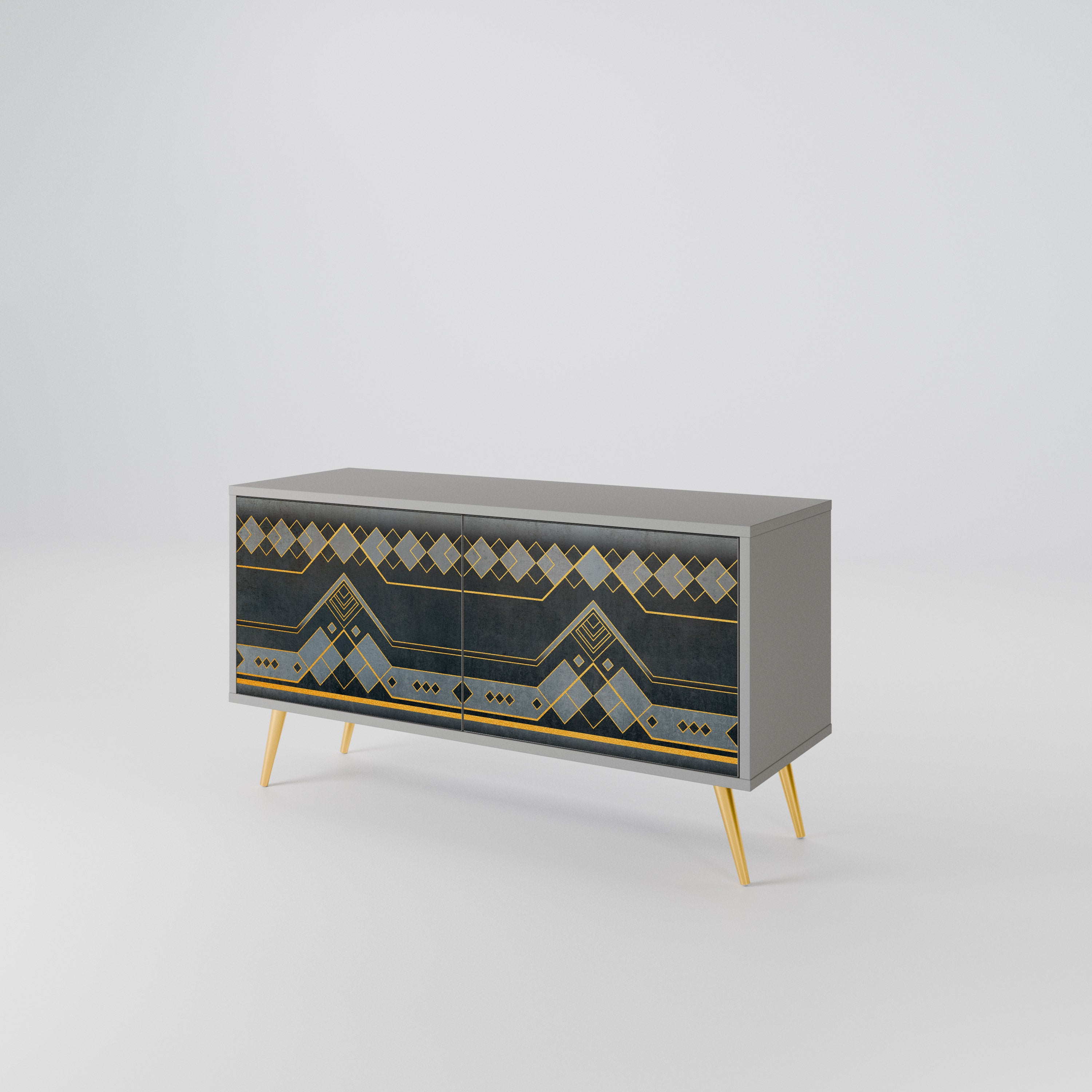 ROYAL ORDINARINESS Mueble de TV Compacto de 2 puertas