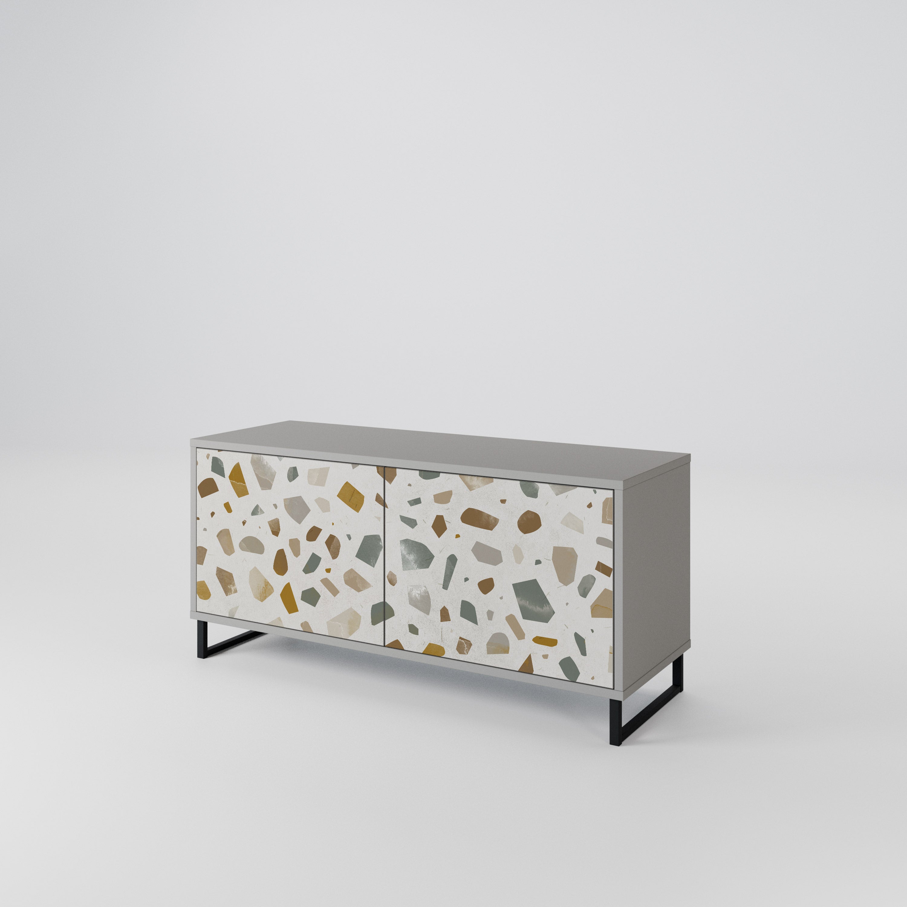 PIECES OF TOMORROW Mueble de TV Compacto de 2 puertas