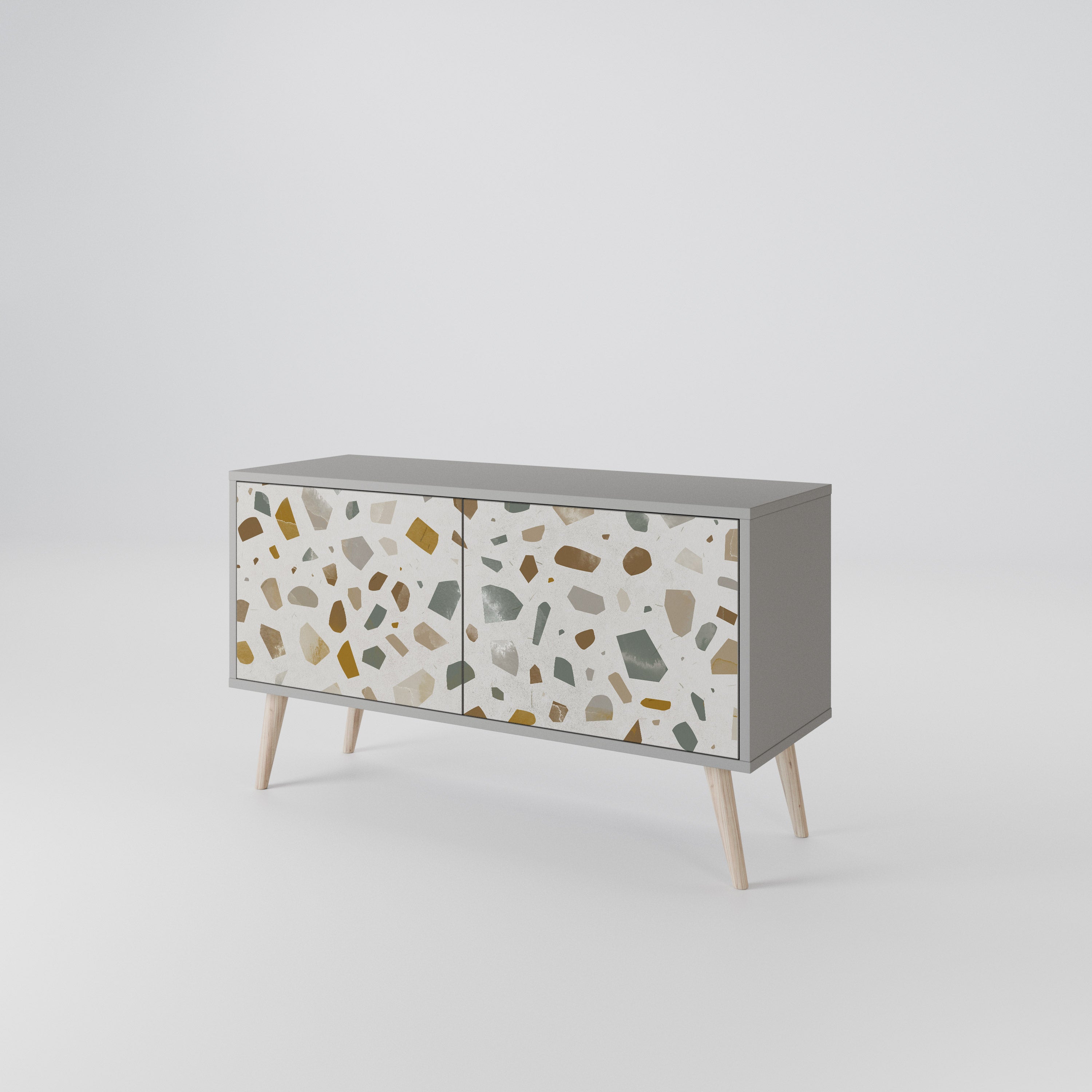 PIECES OF TOMORROW Mueble de TV Compacto de 2 puertas