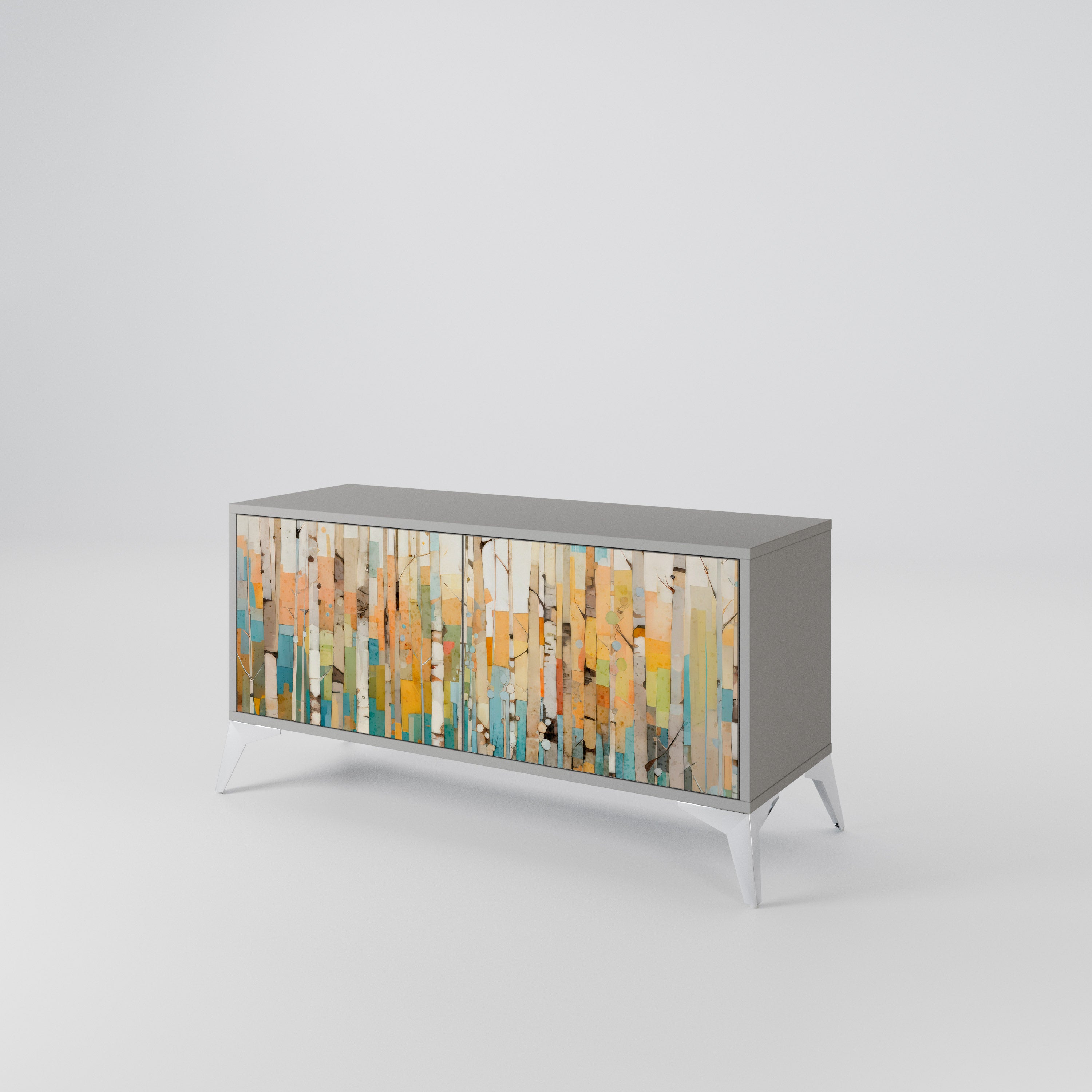BIRCH KALEIDOSCOPE Mueble de TV Compacto de 2 puertas