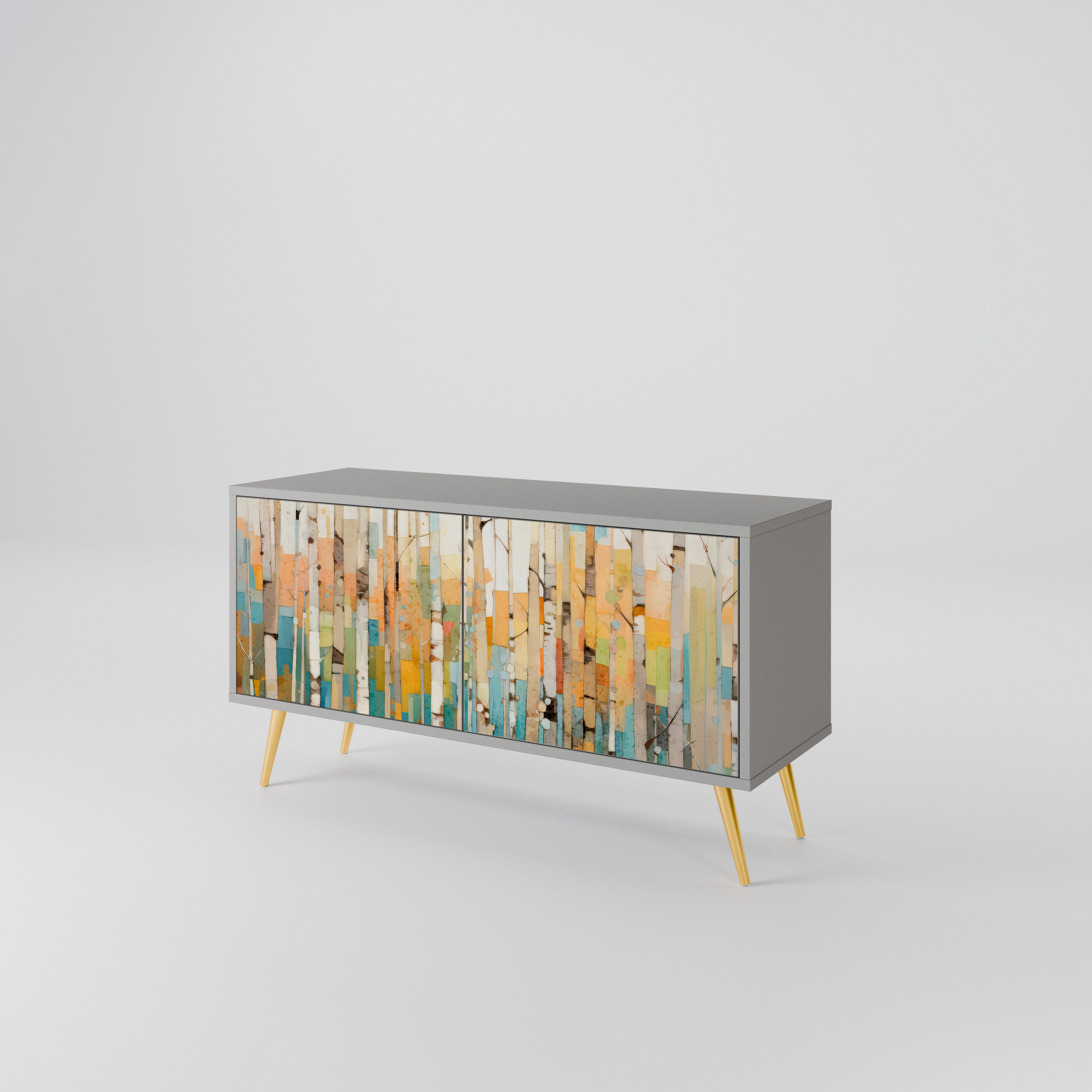 BIRCH KALEIDOSCOPE Mueble de TV Compacto de 2 puertas