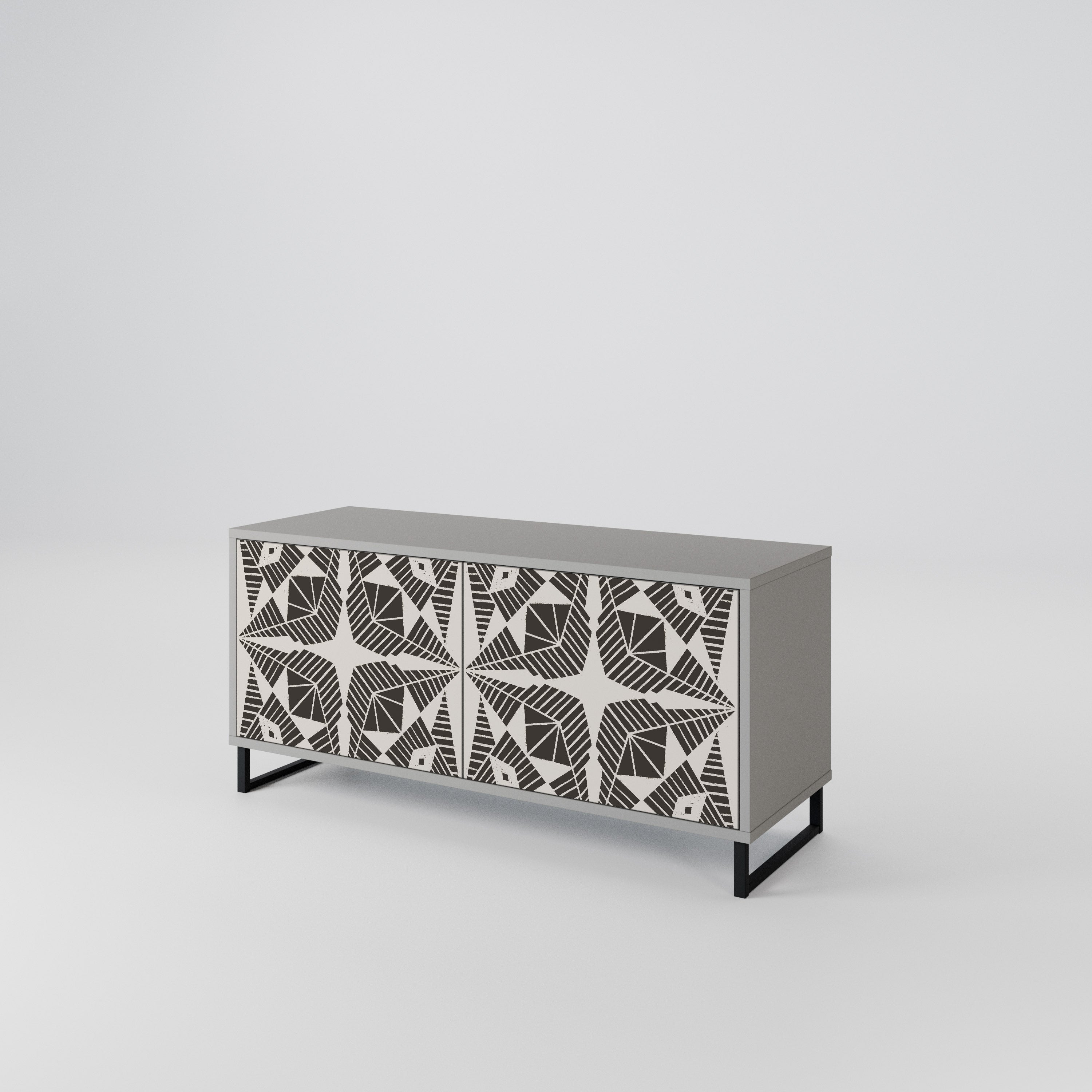 MONOCHROME NEXUS Kompaktní dvoudveřový TV stolek