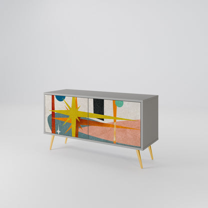 INTERSTELLAR VIBES Mueble de TV Compacto de 2 puertas