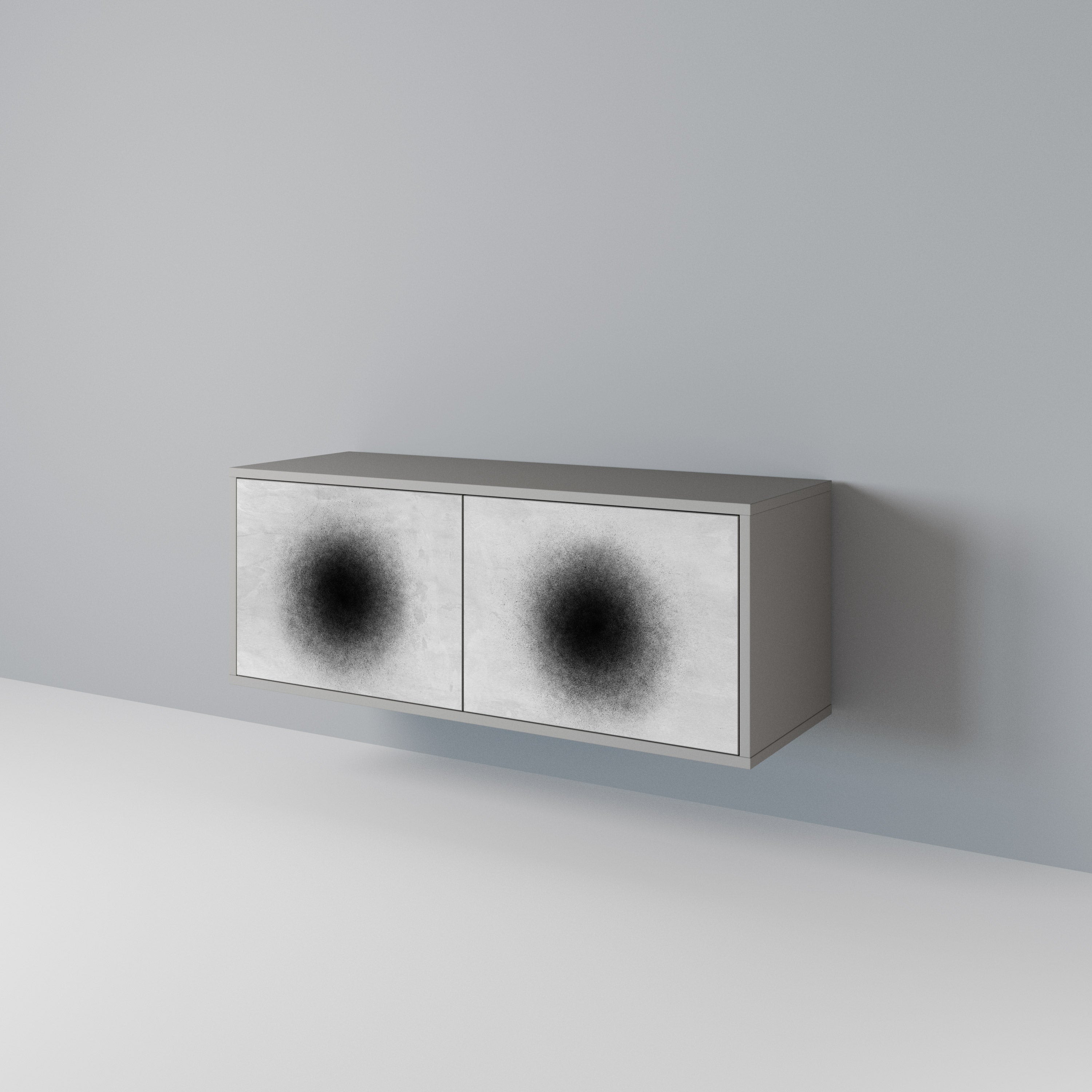 BLACK HOLE Compact 2-Door TV Cabinet