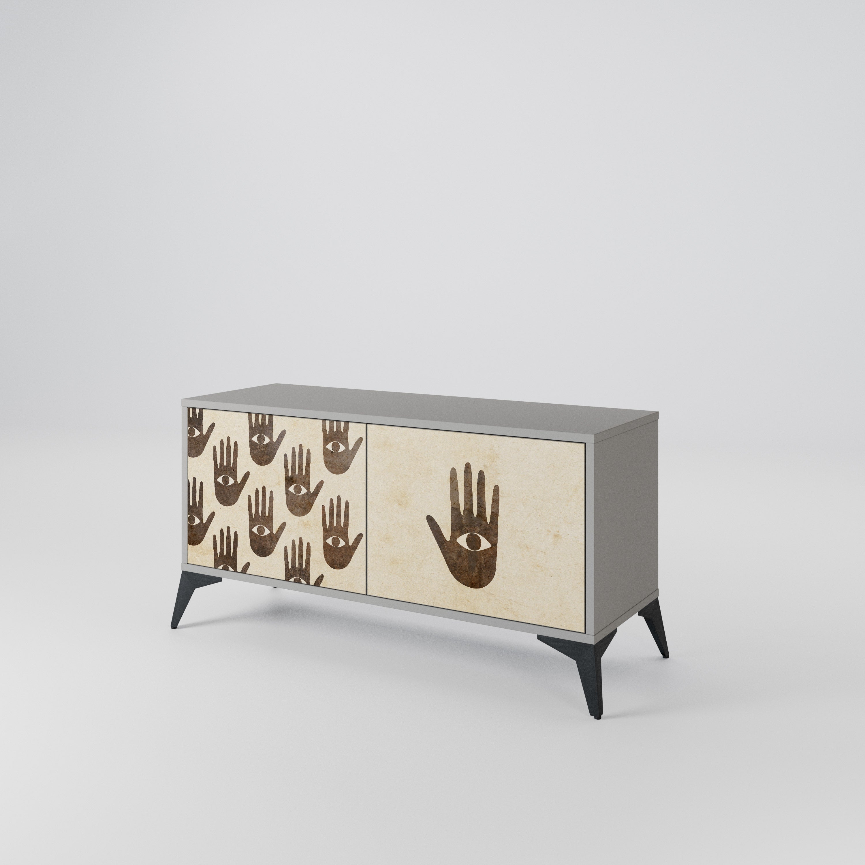 SEE MORE Compact 2-Door TV Cabinet