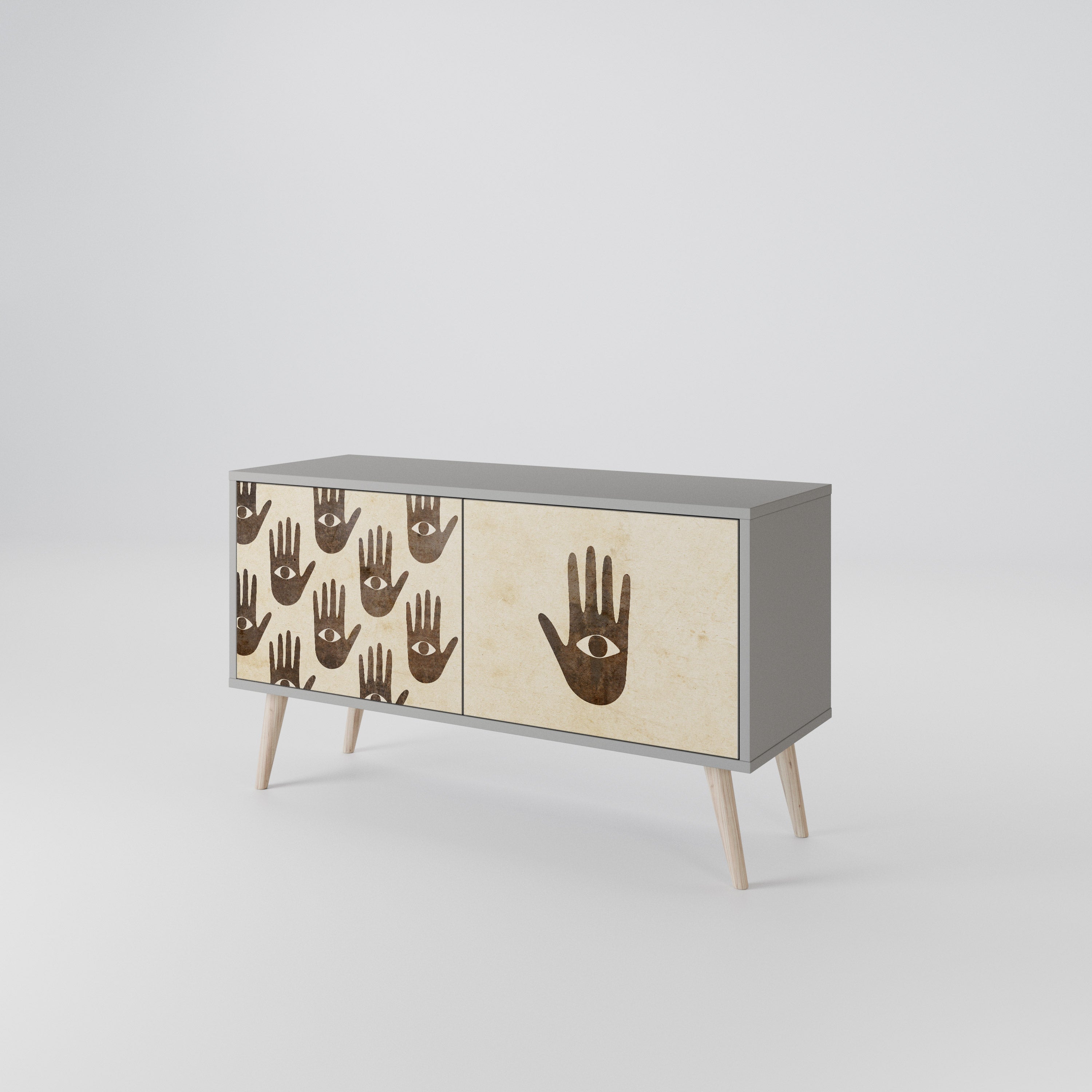 SEE MORE Compact 2-Door TV Cabinet