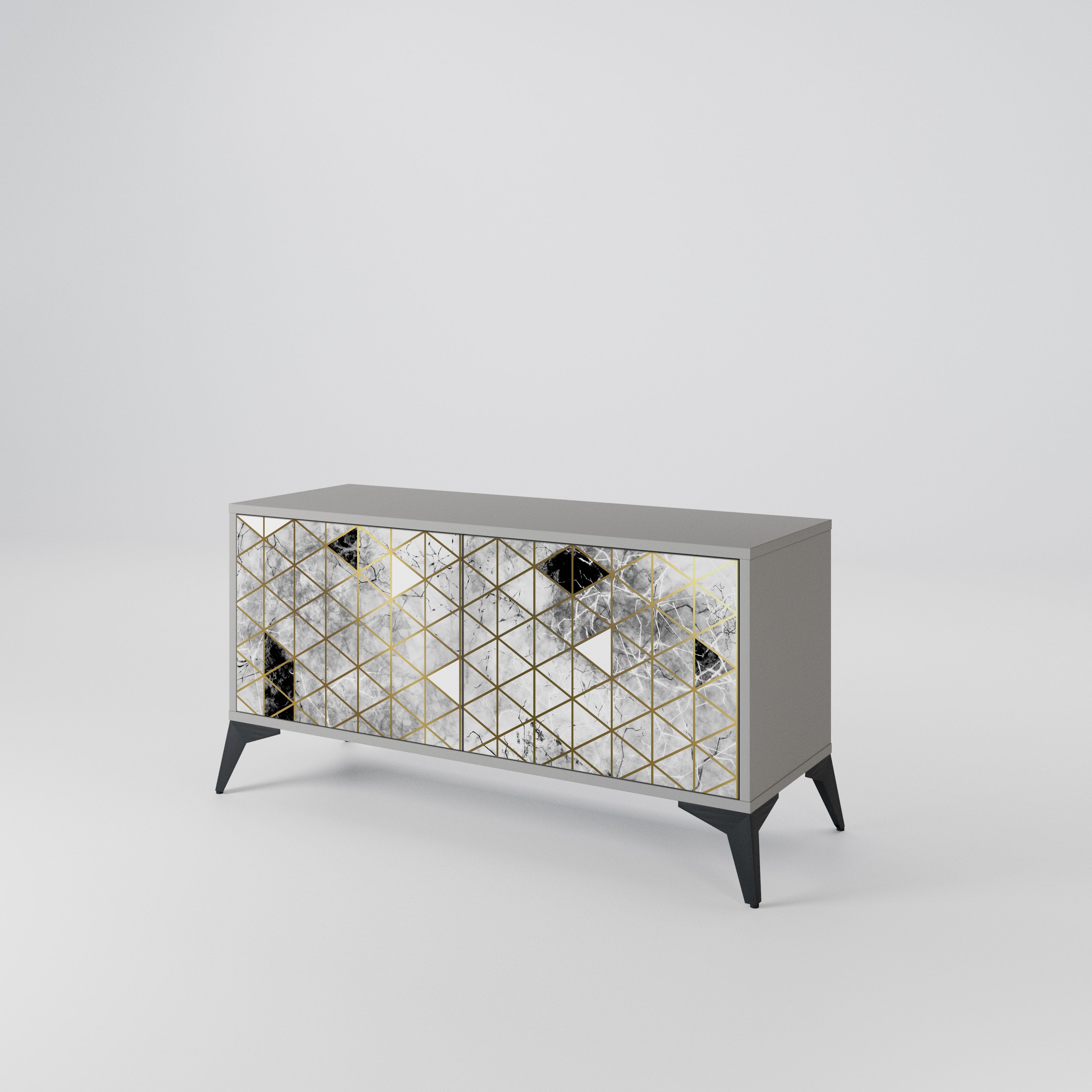 ASHEN ARIA Compact 2-Door TV Cabinet